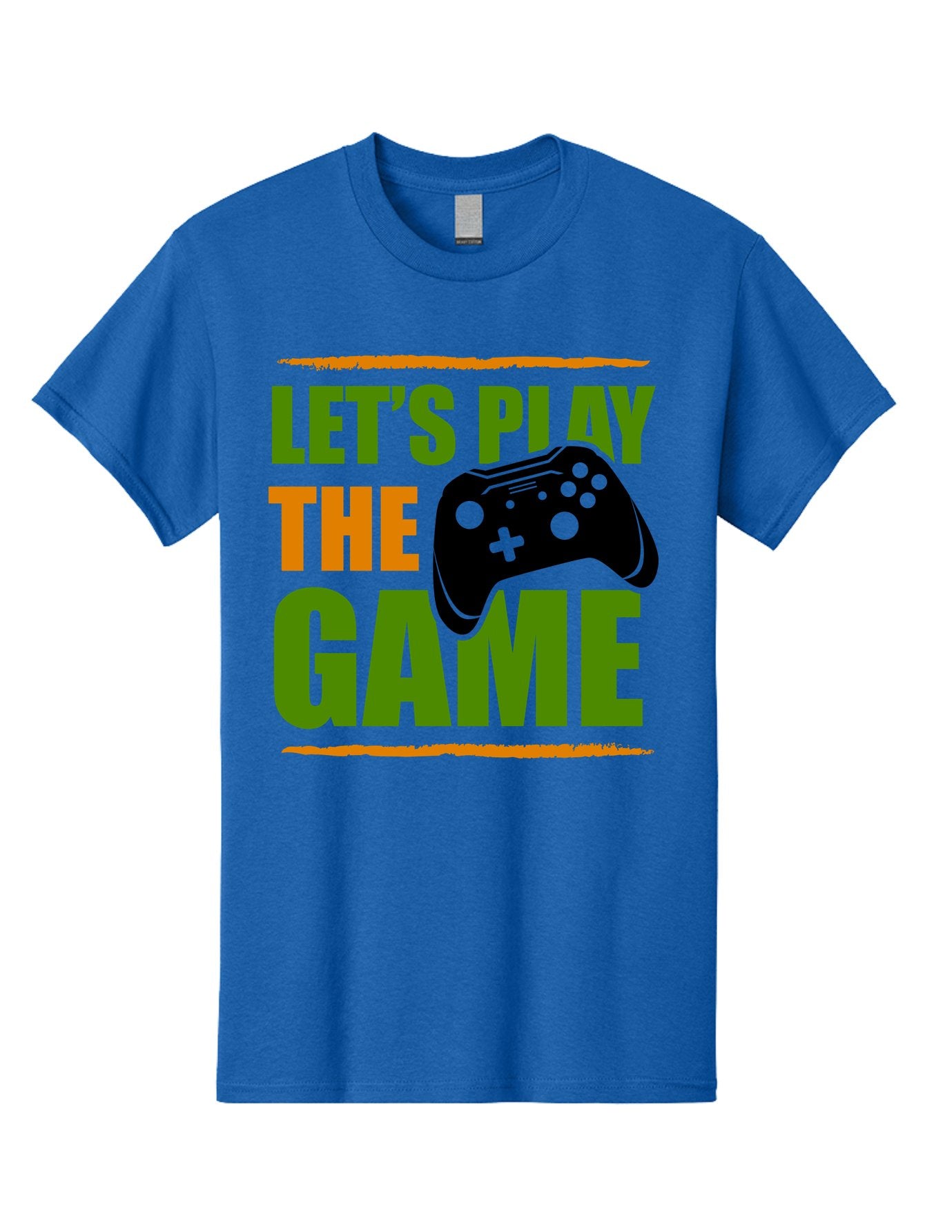 Let-S-Play-Game Men'S Graphic Tee, 100% Cotton, Comfortable Casual Summer Wear, Machine Washable, Game Controller, Playful Vibe, Gaming Inspiration, Let'S Play, Fun Gaming, Video Game, Gaming Culture, Gaming Community, Game On -  Aaa653 11