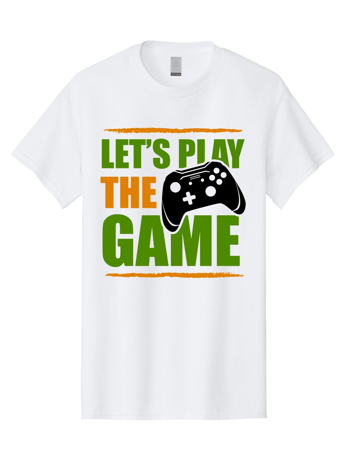Let-S-Play-Game Men'S Graphic Tee, 100% Cotton, Comfortable Casual Summer Wear, Machine Washable, Game Controller, Playful Vibe, Gaming Inspiration, Let'S Play, Fun Gaming, Video Game, Gaming Culture, Gaming Community, Game On -  Aaa653 13