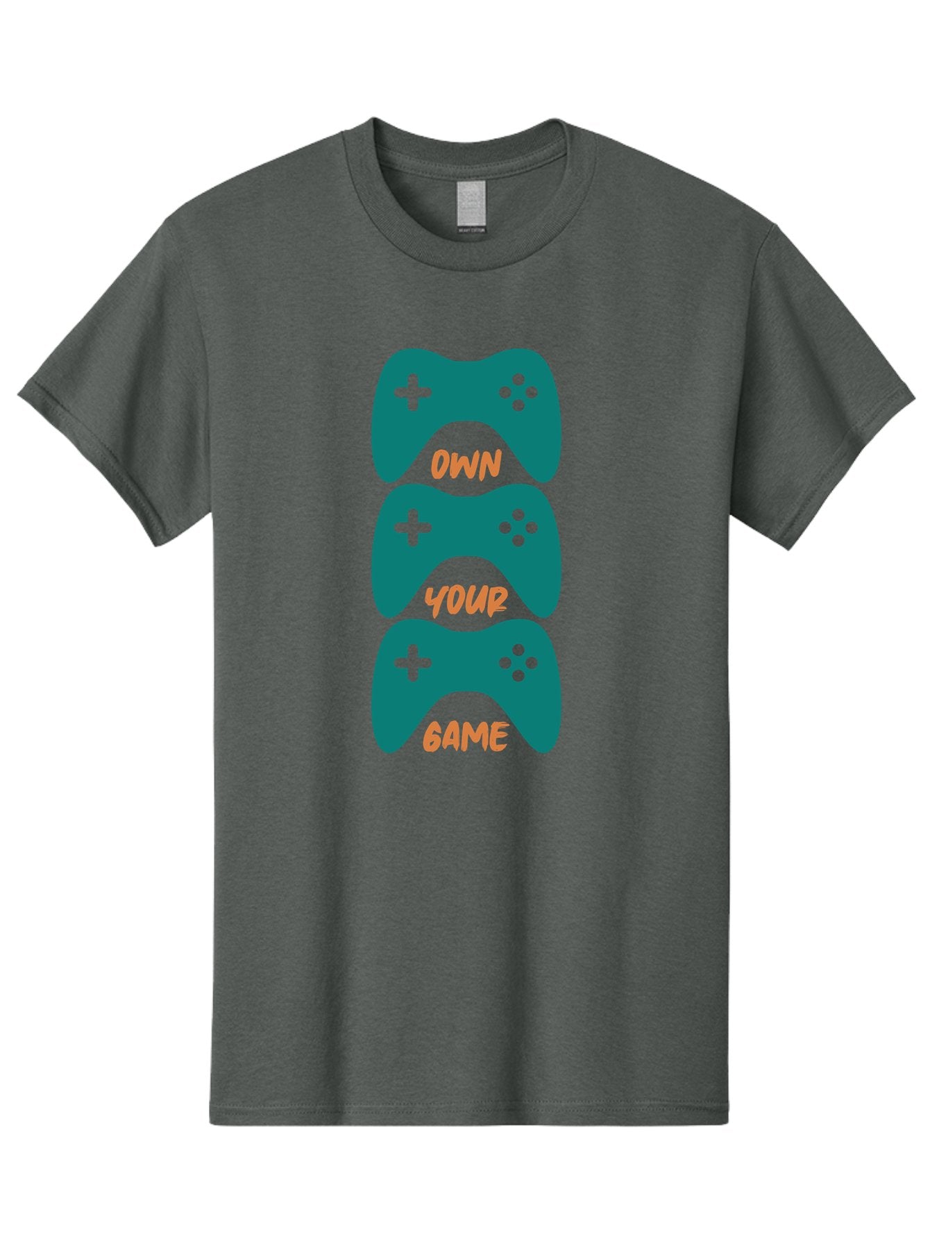 Own-Your-Game Men'S Graphic Tee, 100% Cotton, Comfortable Casual Summer Wear, Machine Washable, Video Game Controllers, Gaming, Gaming Culture, Own Your Game, Game Controllers, Playful Design, Console Gaming, Motivational Quote -  Aaa655 15