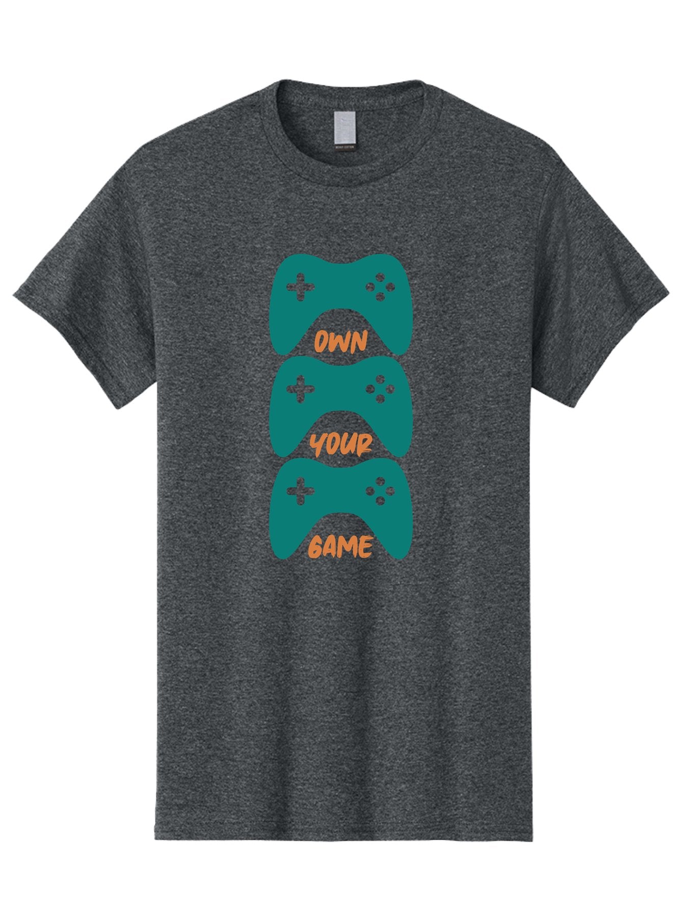 Own-Your-Game Men'S Graphic Tee, 100% Cotton, Comfortable Casual Summer Wear, Machine Washable, Video Game Controllers, Gaming, Gaming Culture, Own Your Game, Game Controllers, Playful Design, Console Gaming, Motivational Quote -  Aaa655 9