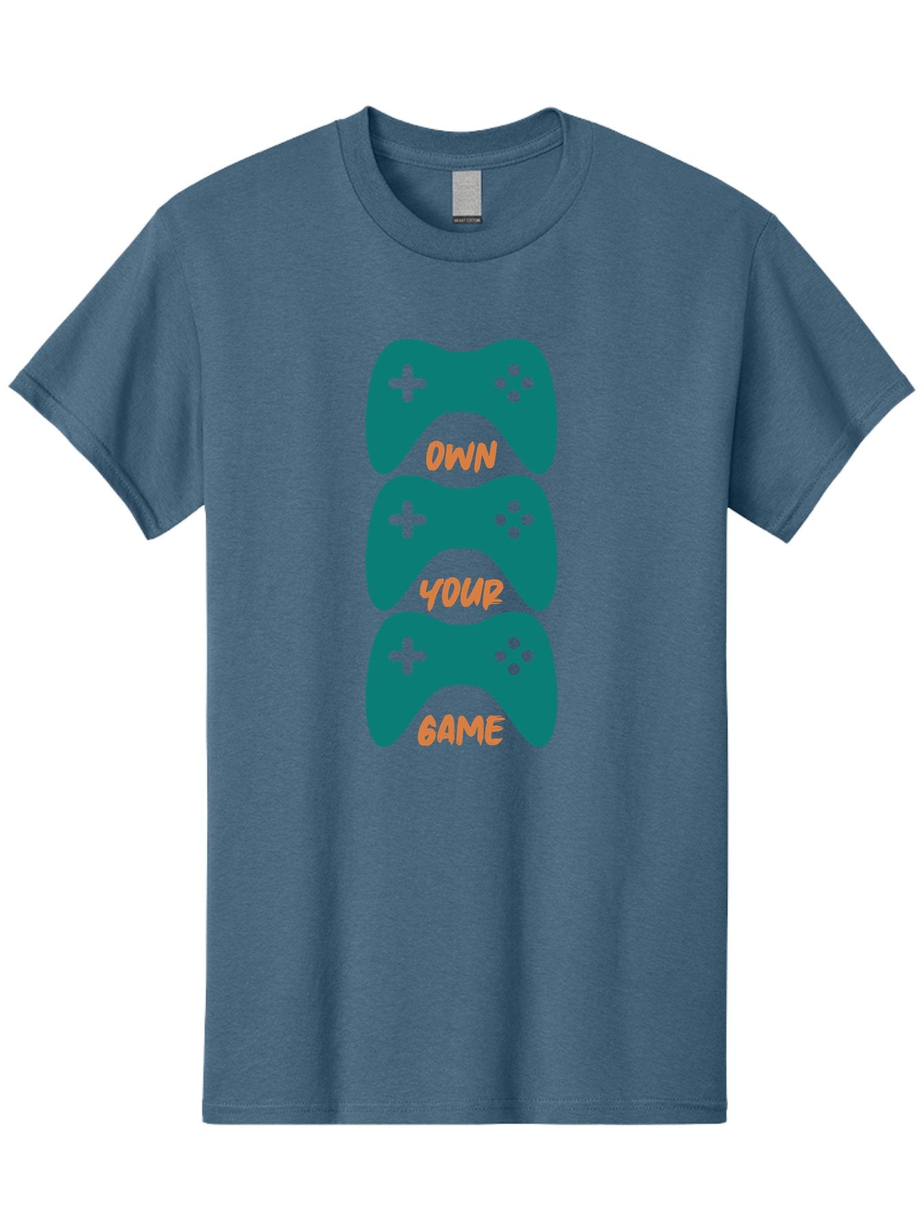 Own-Your-Game Men'S Graphic Tee, 100% Cotton, Comfortable Casual Summer Wear, Machine Washable, Video Game Controllers, Gaming, Gaming Culture, Own Your Game, Game Controllers, Playful Design, Console Gaming, Motivational Quote -  Aaa655 14