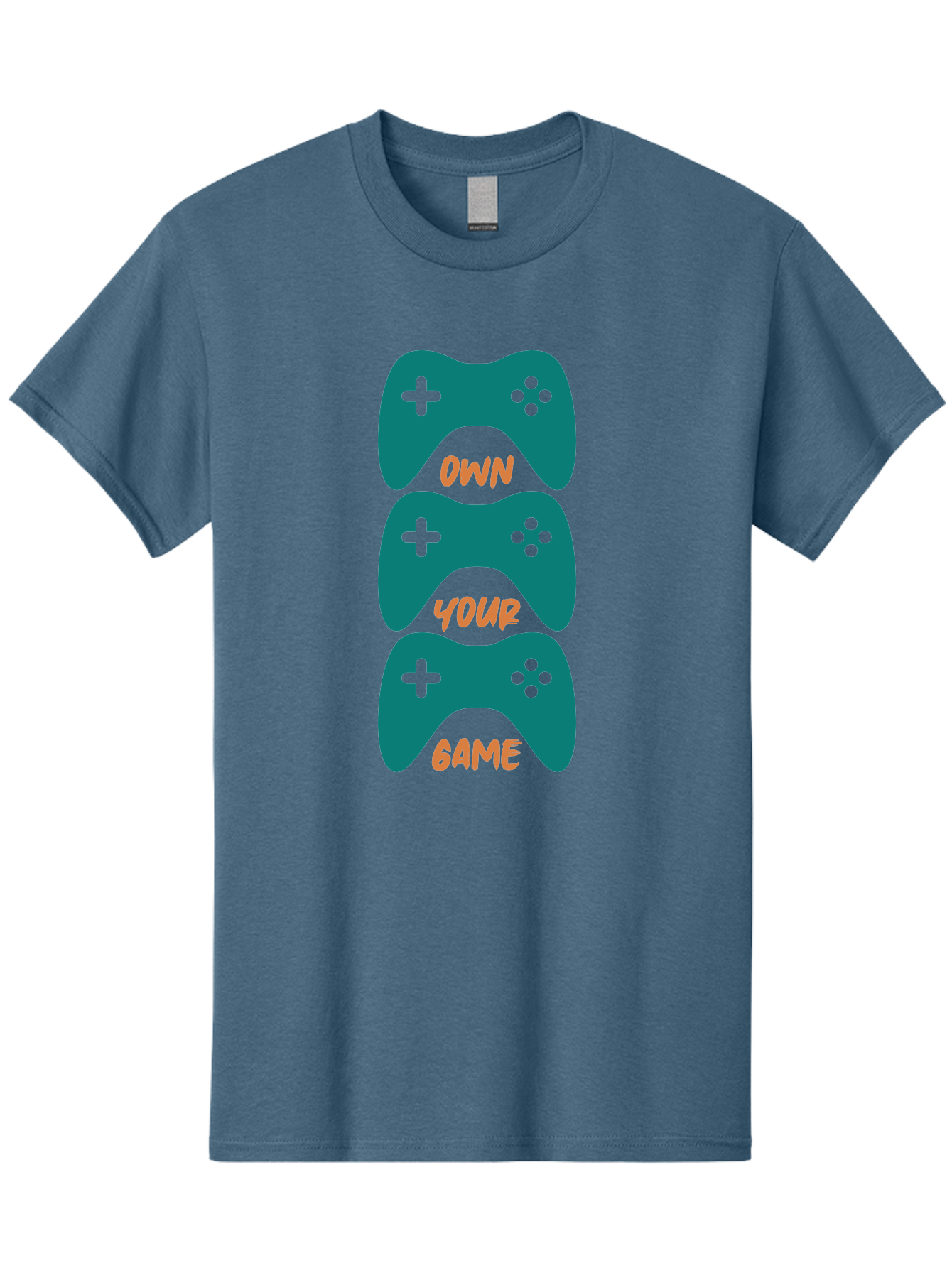 Own-Your-Game Men'S Graphic Tee, 100% Cotton, Comfortable Casual Summer Wear, Machine Washable, Video Game Controllers, Gaming, Gaming Culture, Own Your Game, Game Controllers, Playful Design, Console Gaming, Motivational Quote -  Aaa655 11
