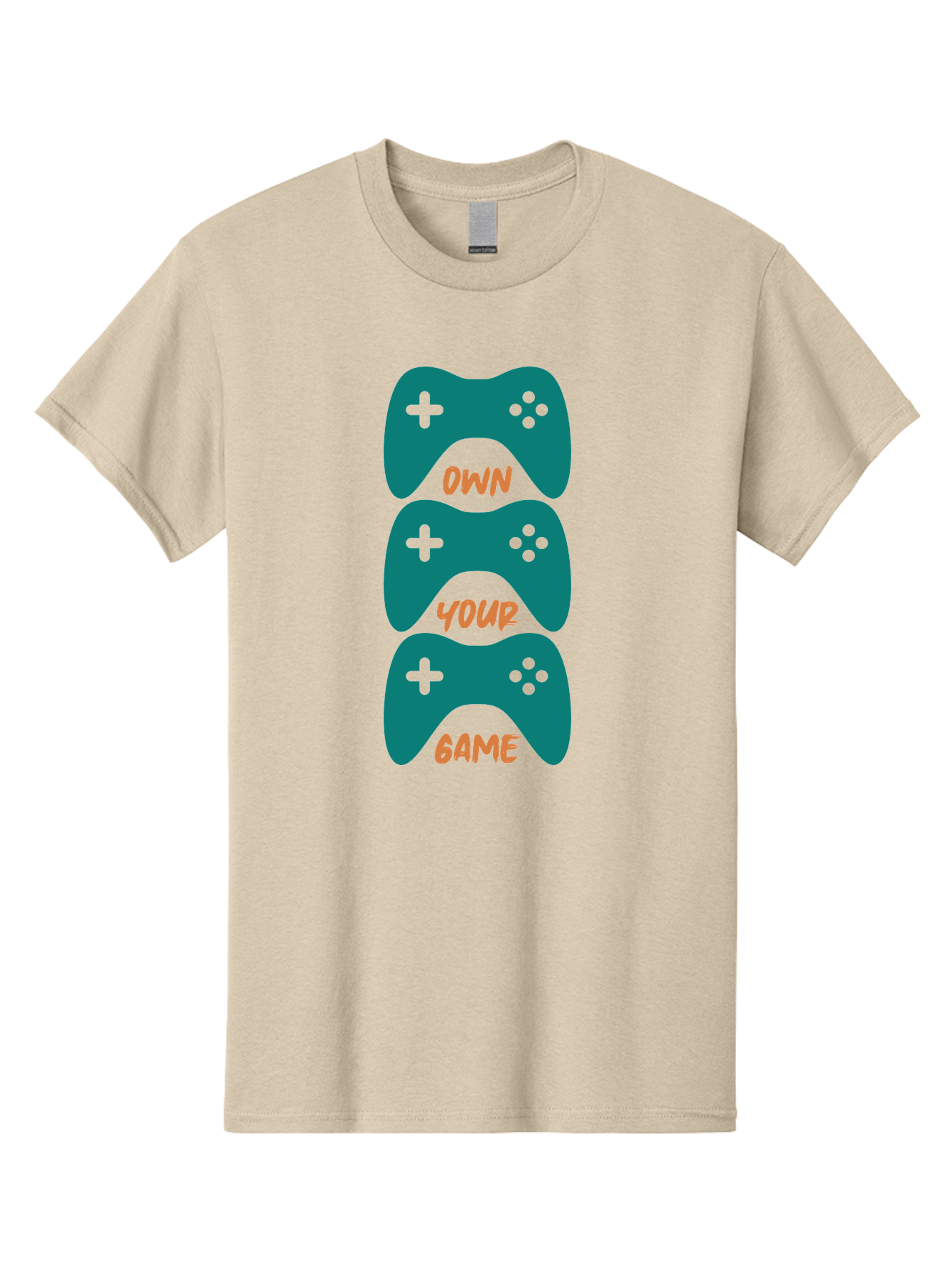 Own-Your-Game Men'S Graphic Tee, 100% Cotton, Comfortable Casual Summer Wear, Machine Washable, Video Game Controllers, Gaming, Gaming Culture, Own Your Game, Game Controllers, Playful Design, Console Gaming, Motivational Quote -  Aaa655 27