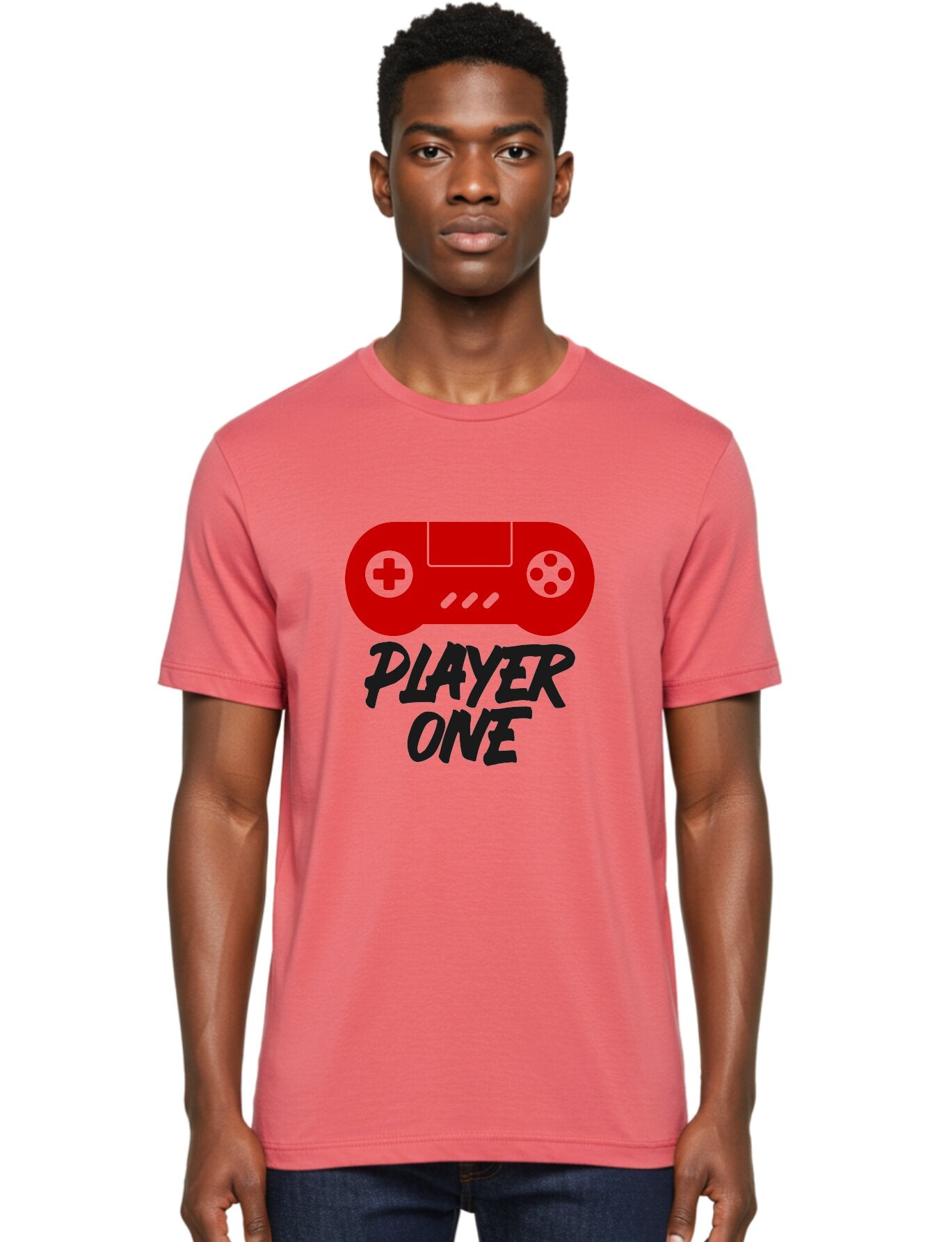 Player-One Men'S Graphic Tee, 100% Cotton, Comfortable Casual Summer Wear, Machine Washable, Retro Video Game, Vintage Gaming, Player One, Classic Console, Gaming Nostalgia, Pixel Art, Retro Aesthetic, Graphic Design -  Aaa657 29