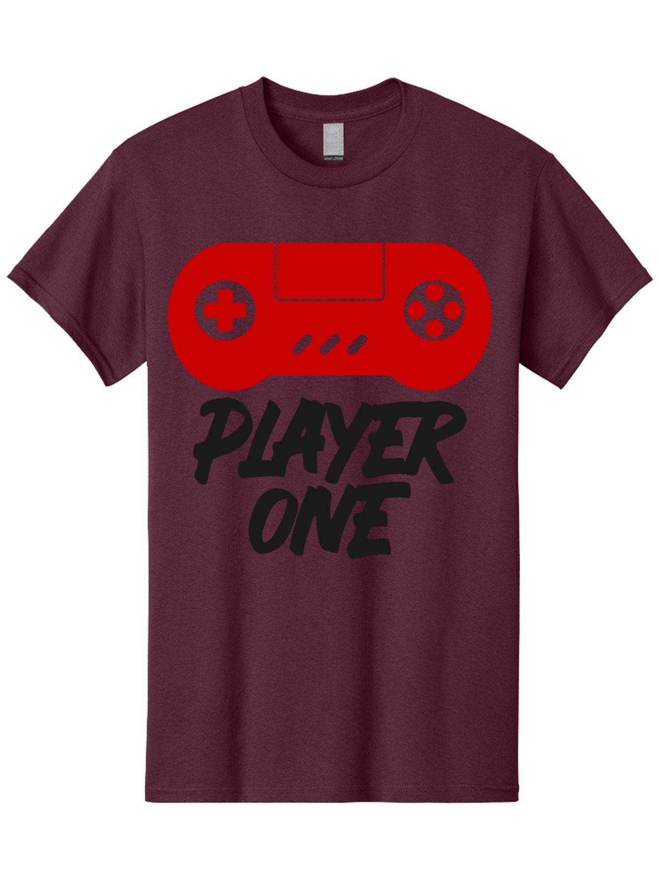 Player-One Men'S Graphic Tee, 100% Cotton, Comfortable Casual Summer Wear, Machine Washable, Retro Video Game, Vintage Gaming, Player One, Classic Console, Gaming Nostalgia, Pixel Art, Retro Aesthetic, Graphic Design -  Aaa657 12