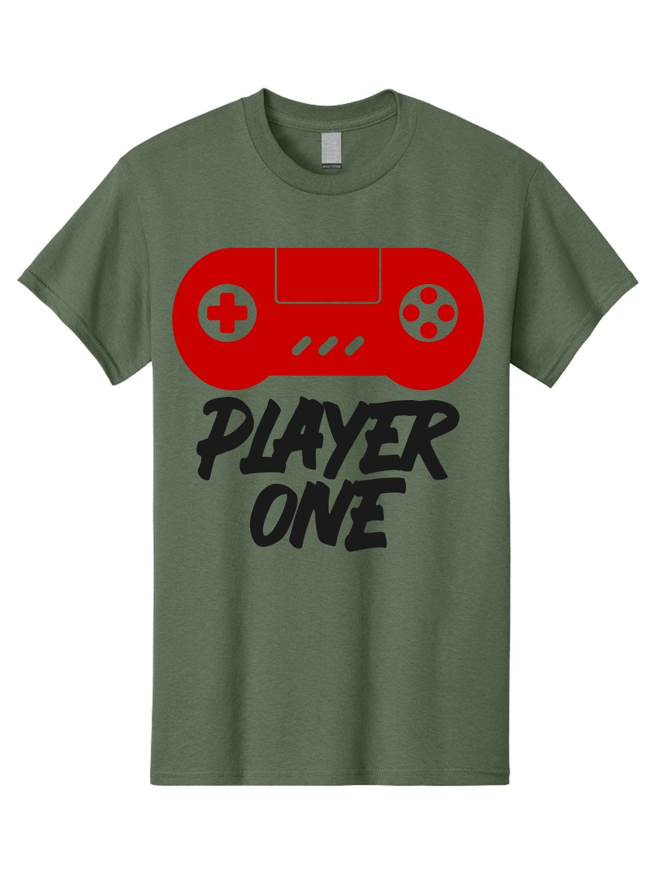 Player-One Men'S Graphic Tee, 100% Cotton, Comfortable Casual Summer Wear, Machine Washable, Retro Video Game, Vintage Gaming, Player One, Classic Console, Gaming Nostalgia, Pixel Art, Retro Aesthetic, Graphic Design -  Aaa657