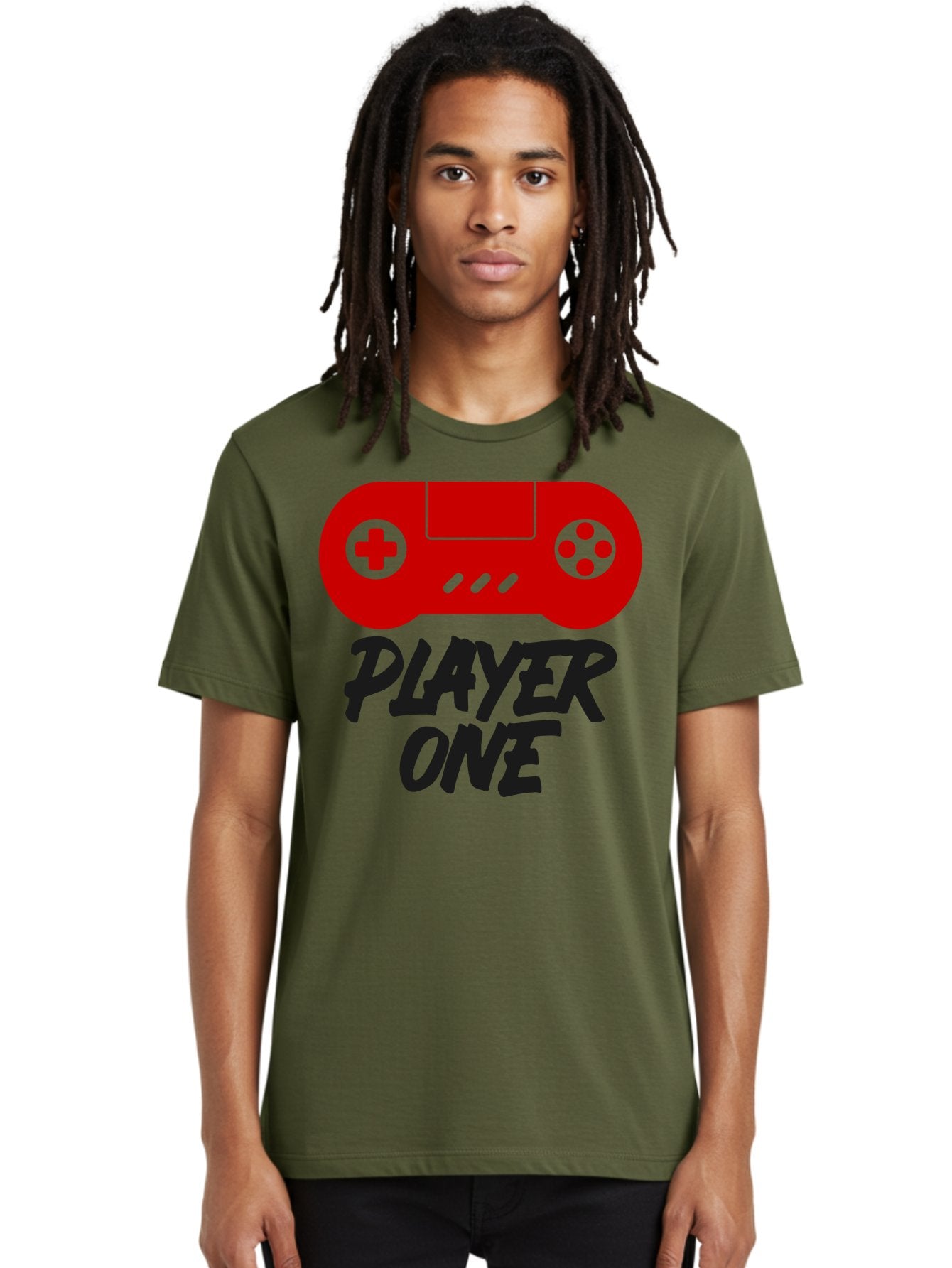 Player-One Men'S Graphic Tee, 100% Cotton, Comfortable Casual Summer Wear, Machine Washable, Retro Video Game, Vintage Gaming, Player One, Classic Console, Gaming Nostalgia, Pixel Art, Retro Aesthetic, Graphic Design -  Aaa657 19
