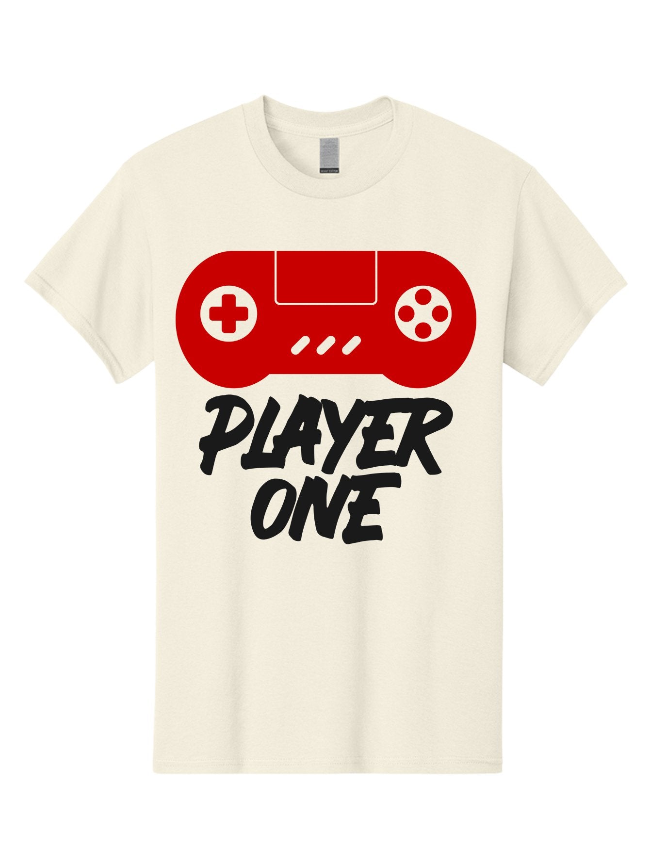 Player-One Men'S Graphic Tee, 100% Cotton, Comfortable Casual Summer Wear, Machine Washable, Retro Video Game, Vintage Gaming, Player One, Classic Console, Gaming Nostalgia, Pixel Art, Retro Aesthetic, Graphic Design -  Aaa657 4