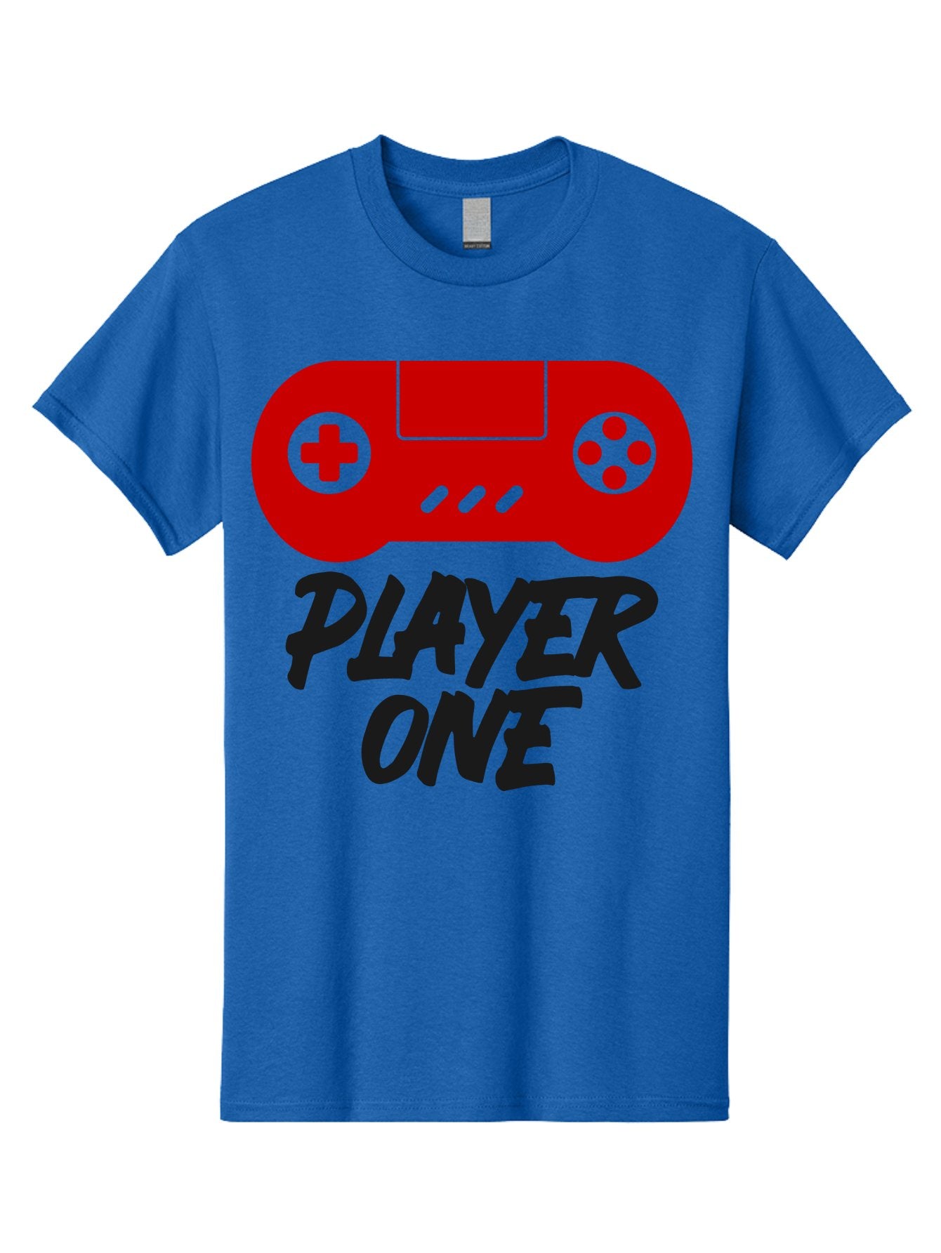 Player-One Men'S Graphic Tee, 100% Cotton, Comfortable Casual Summer Wear, Machine Washable, Retro Video Game, Vintage Gaming, Player One, Classic Console, Gaming Nostalgia, Pixel Art, Retro Aesthetic, Graphic Design -  Aaa657 13