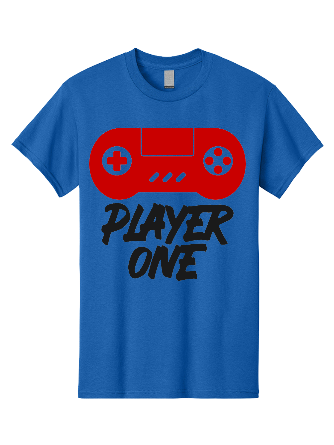 Player-One Men'S Graphic Tee, 100% Cotton, Comfortable Casual Summer Wear, Machine Washable, Retro Video Game, Vintage Gaming, Player One, Classic Console, Gaming Nostalgia, Pixel Art, Retro Aesthetic, Graphic Design -  Aaa657 3