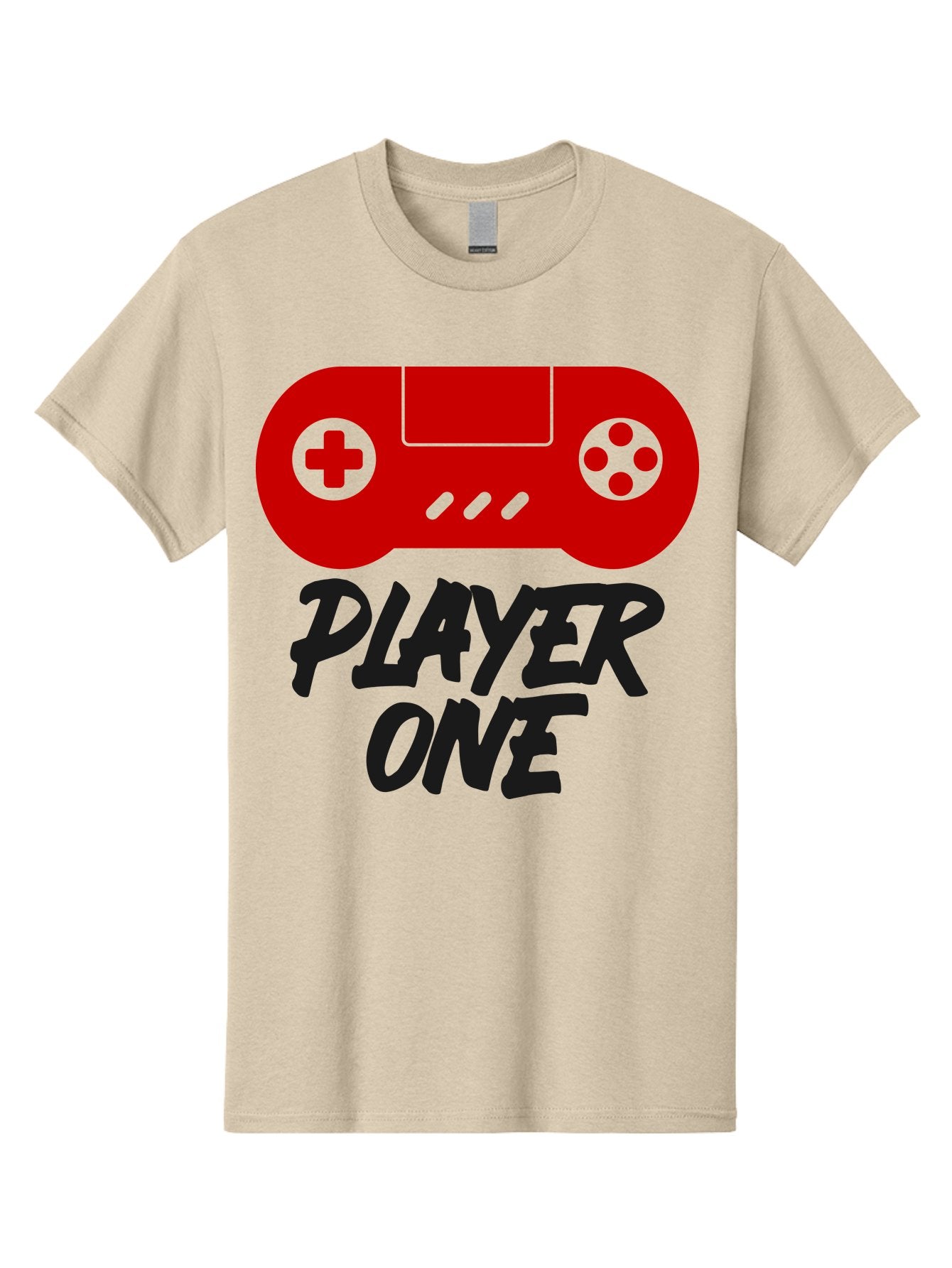 Player-One Men'S Graphic Tee, 100% Cotton, Comfortable Casual Summer Wear, Machine Washable, Retro Video Game, Vintage Gaming, Player One, Classic Console, Gaming Nostalgia, Pixel Art, Retro Aesthetic, Graphic Design -  Aaa657 11