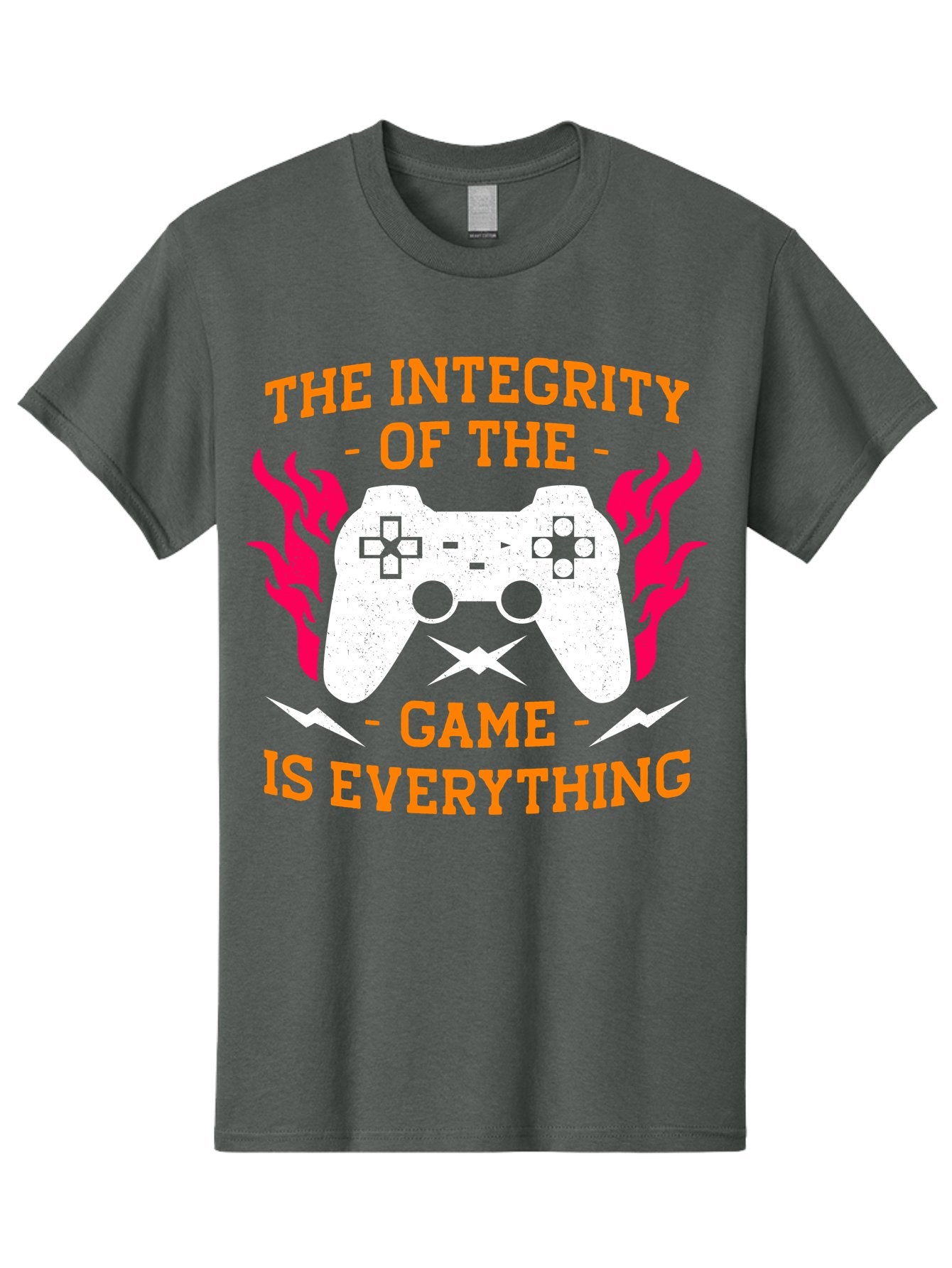 The-Integrity-Of-The-Game-Is-Everything Men'S Graphic Tee, 100% Cotton, Comfortable Casual Summer Wear, Machine Washable, Gaming Quote, Video Game Controller, Gaming Culture, Esports, Fair Play, Gaming Community, Competitive Gaming, -  Aaa663 8