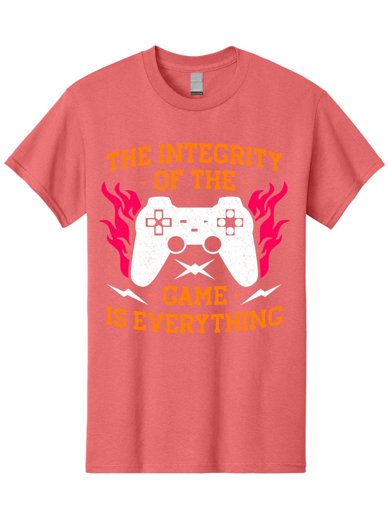 The-Integrity-Of-The-Game-Is-Everything Men'S Graphic Tee, 100% Cotton, Comfortable Casual Summer Wear, Machine Washable, Gaming Quote, Video Game Controller, Gaming Culture, Esports, Fair Play, Gaming Community, Competitive Gaming, -  Aaa663 15