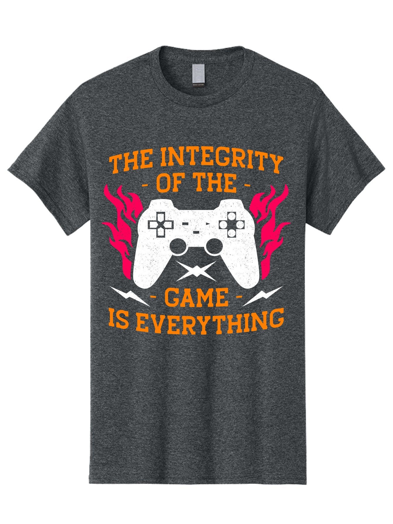 The-Integrity-Of-The-Game-Is-Everything Men'S Graphic Tee, 100% Cotton, Comfortable Casual Summer Wear, Machine Washable, Gaming Quote, Video Game Controller, Gaming Culture, Esports, Fair Play, Gaming Community, Competitive Gaming, -  Aaa663 5