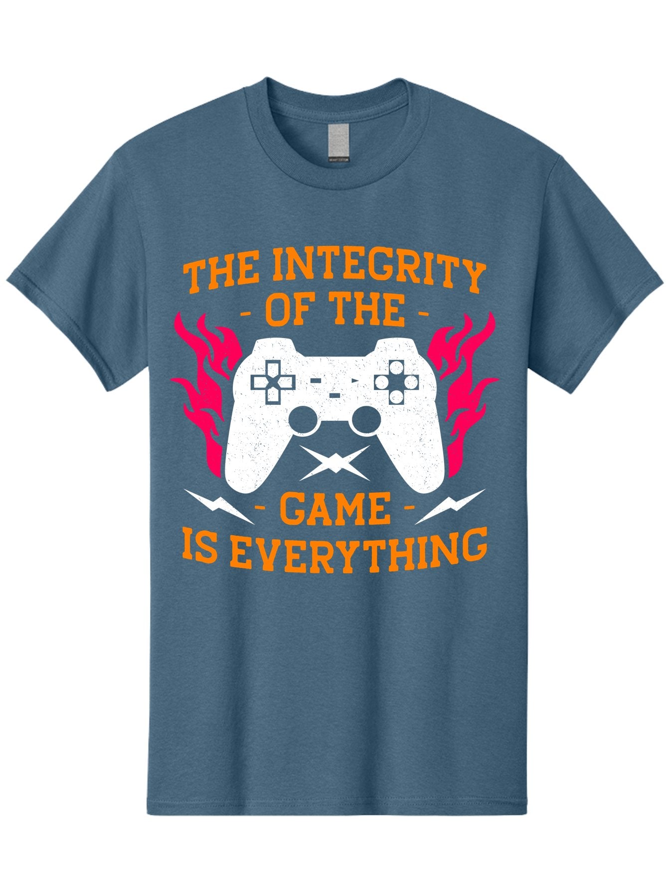 The-Integrity-Of-The-Game-Is-Everything Men'S Graphic Tee, 100% Cotton, Comfortable Casual Summer Wear, Machine Washable, Gaming Quote, Video Game Controller, Gaming Culture, Esports, Fair Play, Gaming Community, Competitive Gaming, -  Aaa663 6