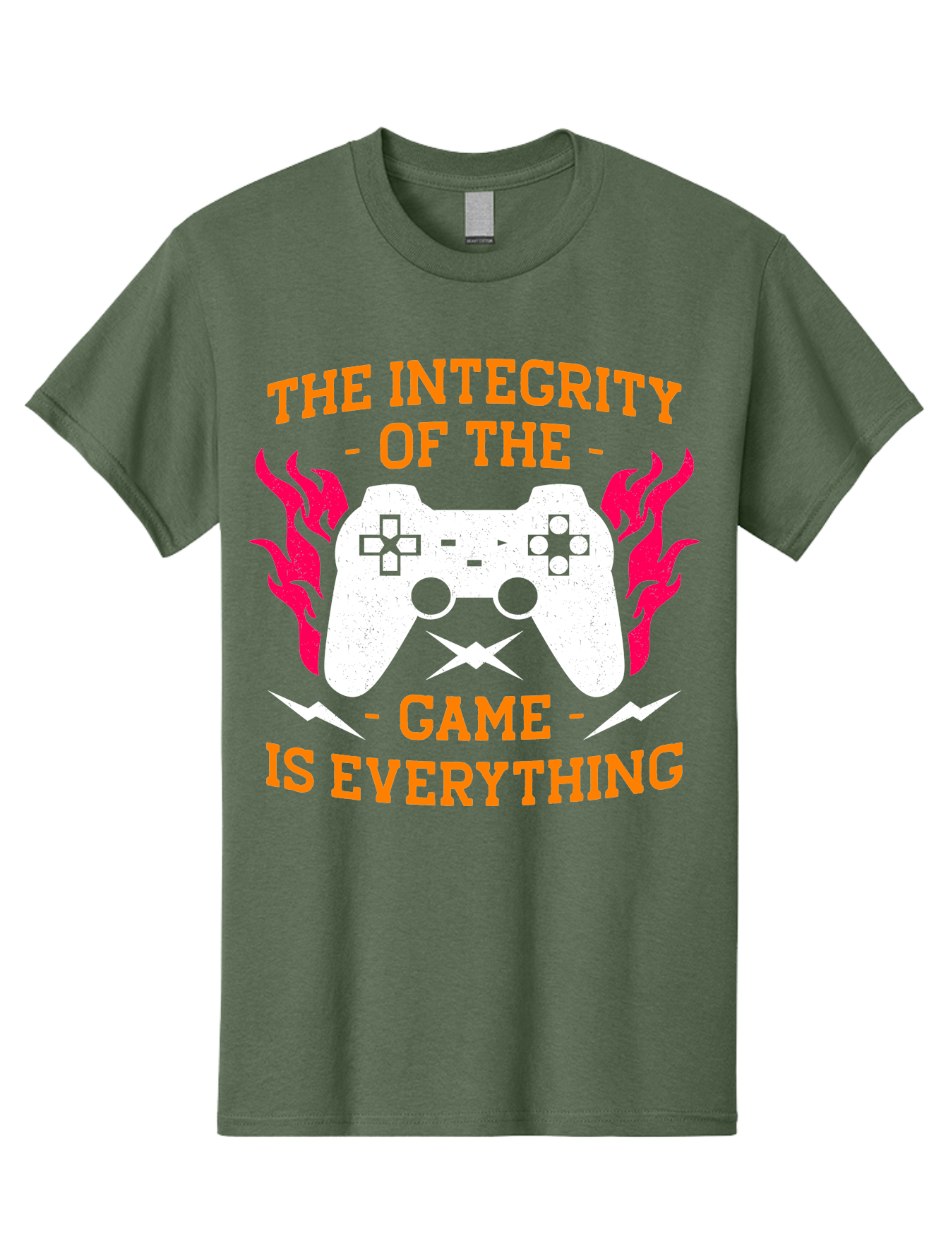 The-Integrity-Of-The-Game-Is-Everything Men'S Graphic Tee, 100% Cotton, Comfortable Casual Summer Wear, Machine Washable, Gaming Quote, Video Game Controller, Gaming Culture, Esports, Fair Play, Gaming Community, Competitive Gaming, -  Aaa663 29