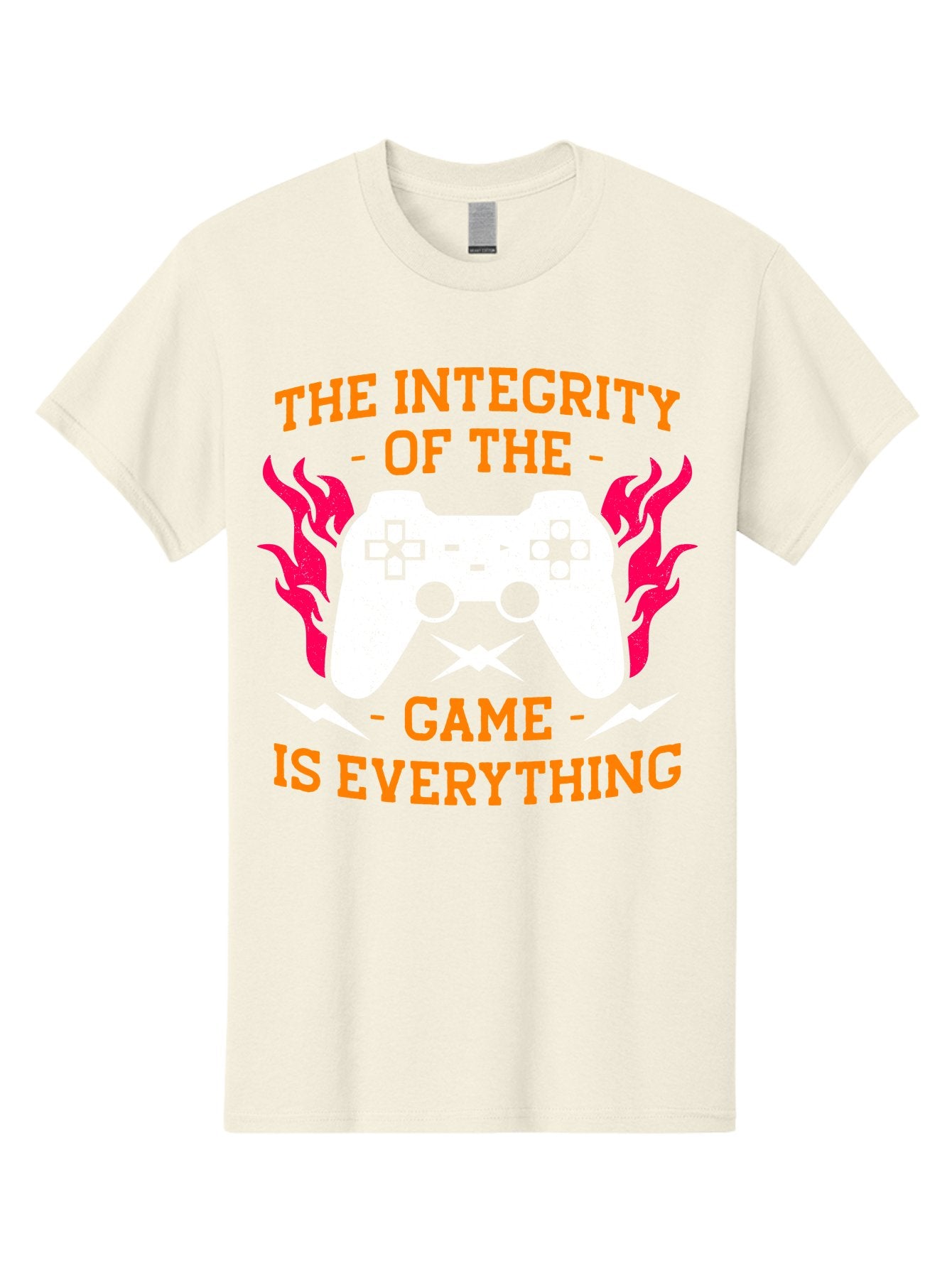 The-Integrity-Of-The-Game-Is-Everything Men'S Graphic Tee, 100% Cotton, Comfortable Casual Summer Wear, Machine Washable, Gaming Quote, Video Game Controller, Gaming Culture, Esports, Fair Play, Gaming Community, Competitive Gaming, -  Aaa663 7