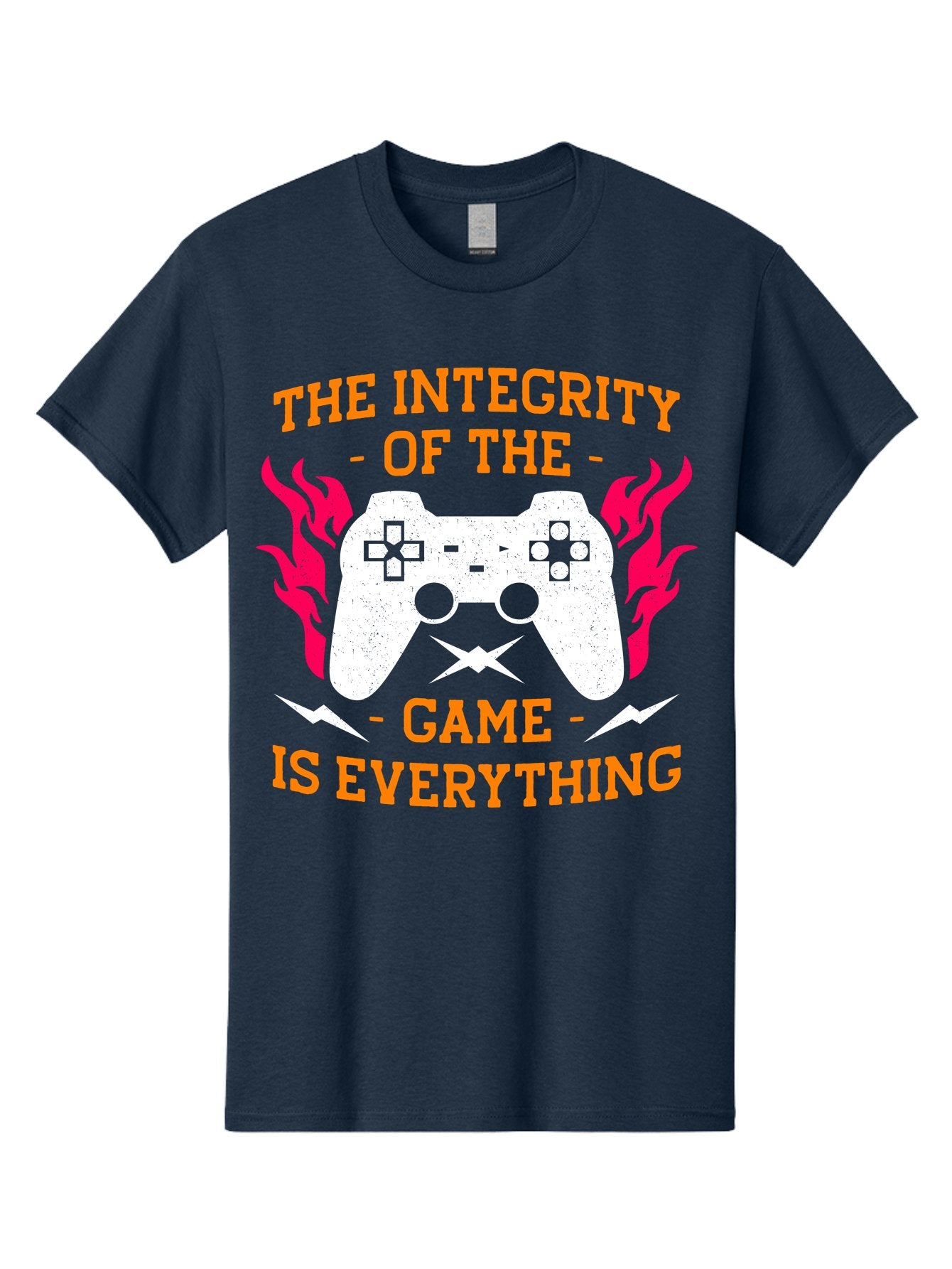 The-Integrity-Of-The-Game-Is-Everything Men'S Graphic Tee, 100% Cotton, Comfortable Casual Summer Wear, Machine Washable, Gaming Quote, Video Game Controller, Gaming Culture, Esports, Fair Play, Gaming Community, Competitive Gaming, -  Aaa663 13