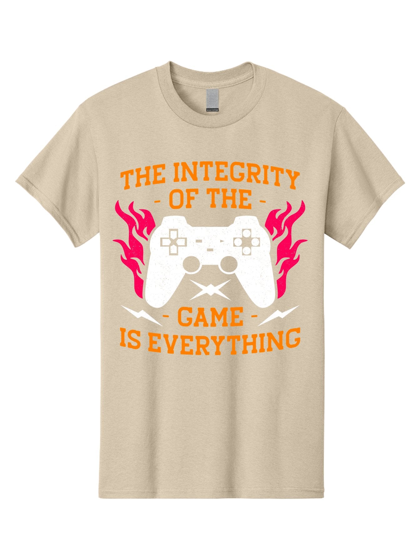 The-Integrity-Of-The-Game-Is-Everything Men'S Graphic Tee, 100% Cotton, Comfortable Casual Summer Wear, Machine Washable, Gaming Quote, Video Game Controller, Gaming Culture, Esports, Fair Play, Gaming Community, Competitive Gaming, -  Aaa663 11
