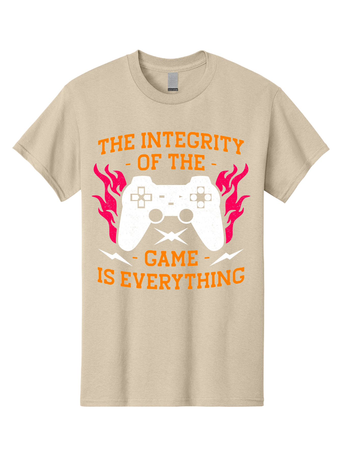 The-Integrity-Of-The-Game-Is-Everything Men'S Graphic Tee, 100% Cotton, Comfortable Casual Summer Wear, Machine Washable, Gaming Quote, Video Game Controller, Gaming Culture, Esports, Fair Play, Gaming Community, Competitive Gaming, -  Aaa663 27