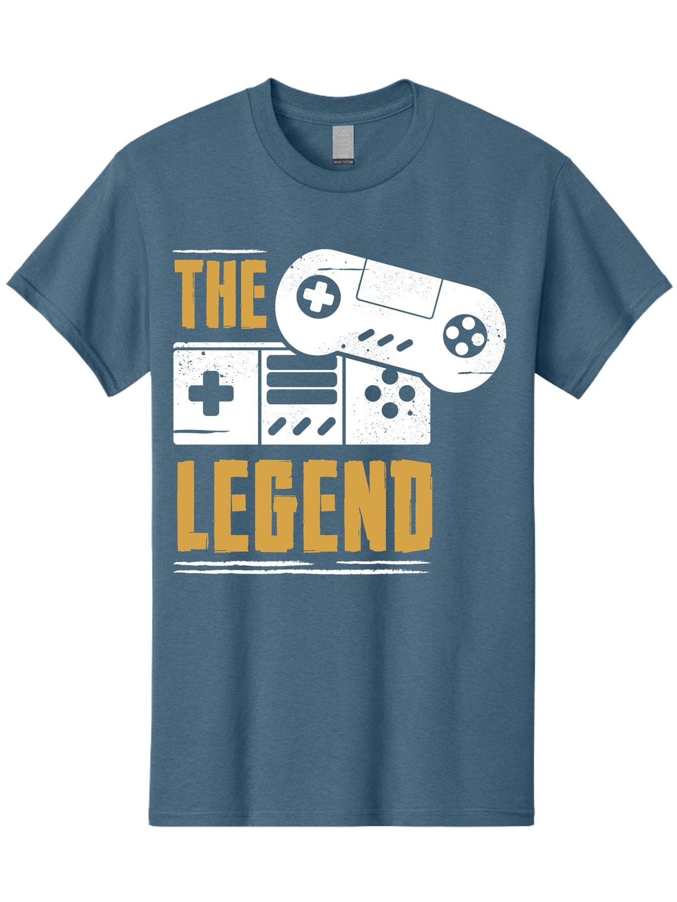 The-Legend Men'S Graphic Tee, 100% Cotton, Comfortable Casual Summer Wear, Machine Washable, Vintage Game Controller, Retro Gaming, Nostalgic Feel, Classic Video Games, Gaming Culture, Retro Tech, Pixel Art, Gaming Nostalgia -  Aaa664 6