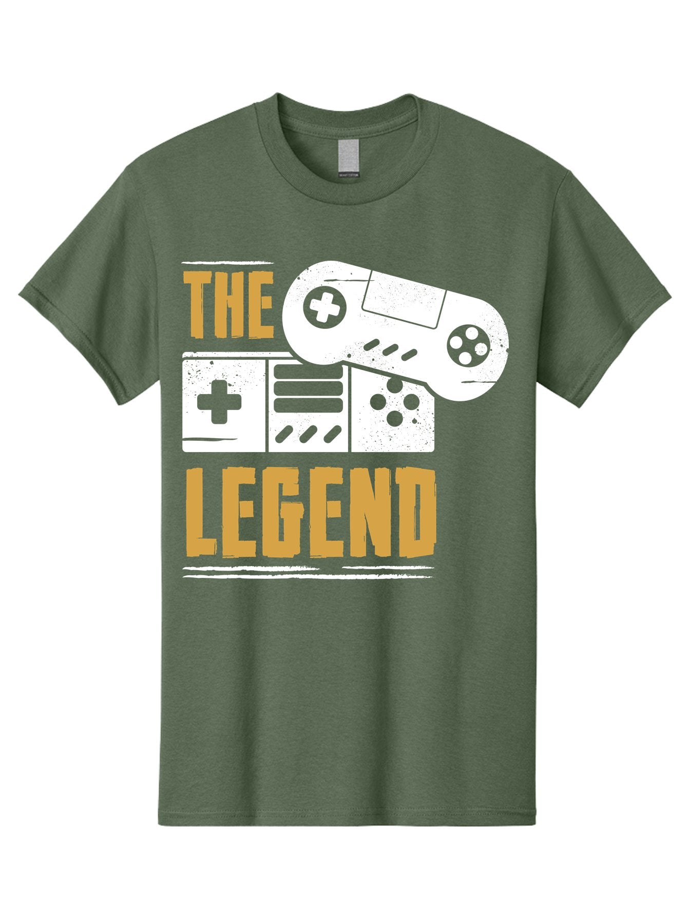 The-Legend Men'S Graphic Tee, 100% Cotton, Comfortable Casual Summer Wear, Machine Washable, Vintage Game Controller, Retro Gaming, Nostalgic Feel, Classic Video Games, Gaming Culture, Retro Tech, Pixel Art, Gaming Nostalgia -  Aaa664 15
