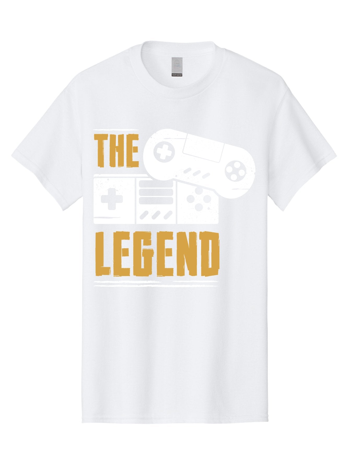 The-Legend Men'S Graphic Tee, 100% Cotton, Comfortable Casual Summer Wear, Machine Washable, Vintage Game Controller, Retro Gaming, Nostalgic Feel, Classic Video Games, Gaming Culture, Retro Tech, Pixel Art, Gaming Nostalgia -  Aaa664 9