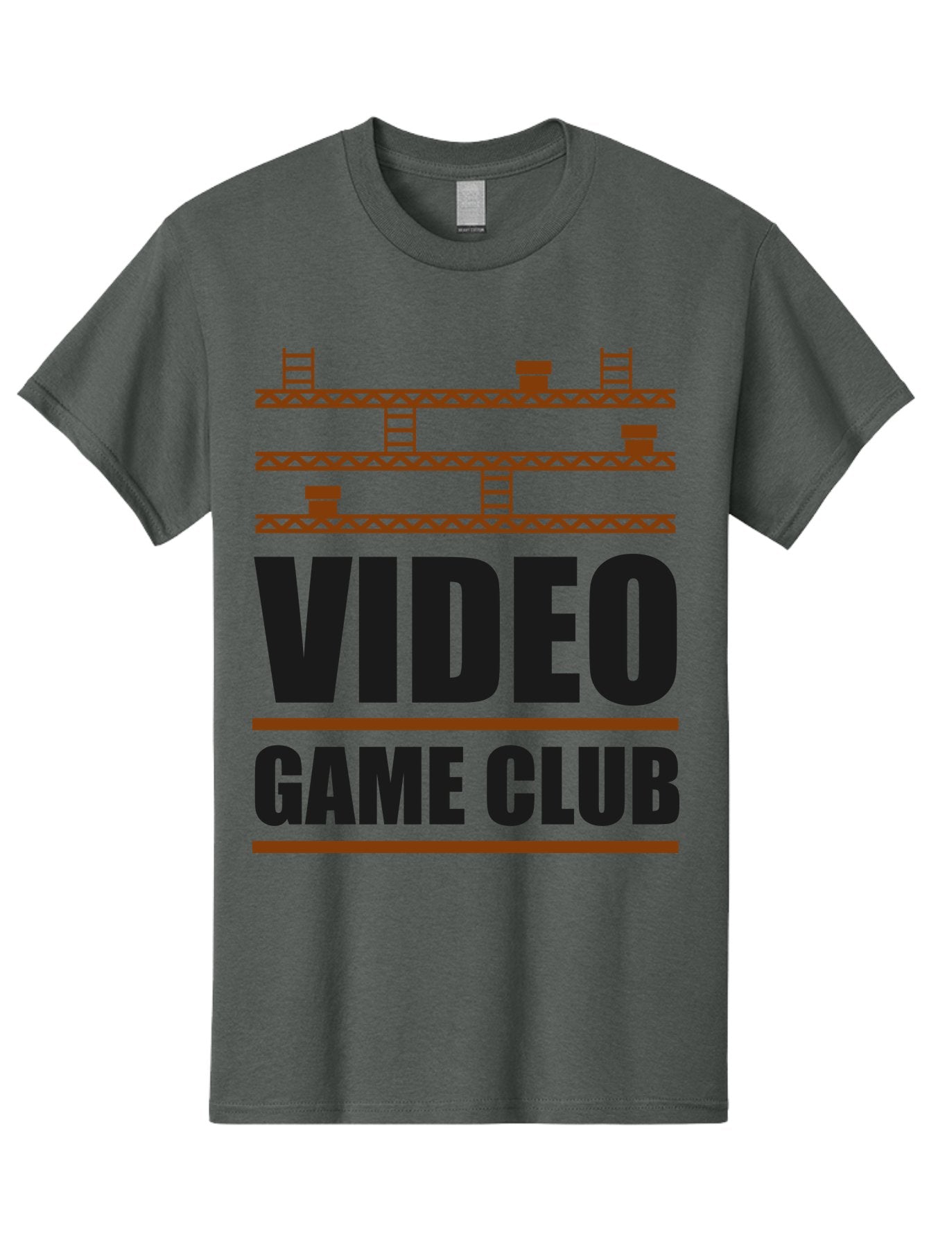 Video-Game-Club Men'S Graphic Tee, 100% Cotton, Comfortable Casual Summer Wear, Machine Washable, Video Game Club, Gaming Community, Retro Gaming, Pixel Art, Ladders, Platforms, Online Gaming Group, Gaming Culture -  Aaa665 12