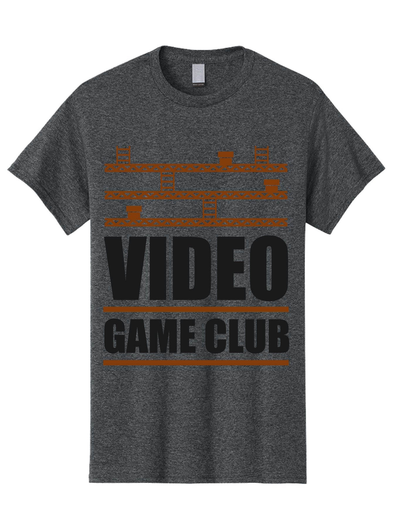 Video-Game-Club Men'S Graphic Tee, 100% Cotton, Comfortable Casual Summer Wear, Machine Washable, Video Game Club, Gaming Community, Retro Gaming, Pixel Art, Ladders, Platforms, Online Gaming Group, Gaming Culture -  Aaa665 14