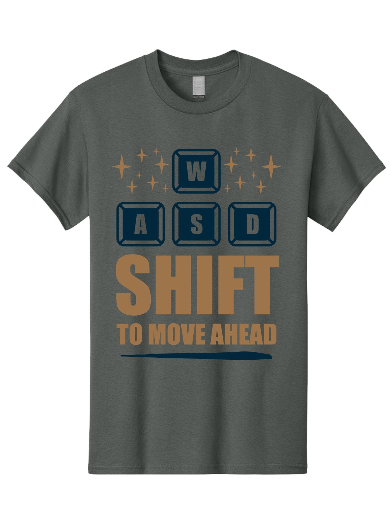 Wasd-Shift-To-Move-Ahead Men'S Graphic Tee, 100% Cotton, Comfortable Casual Summer Wear, Machine Washable, Gaming Keyboard Controls, Wasd Keys, Shift Key, Gaming Tips, Move Ahead, Progress, Gaming Movement, Keyboard Shortcuts, Gaming Advice -  Aaa667 11