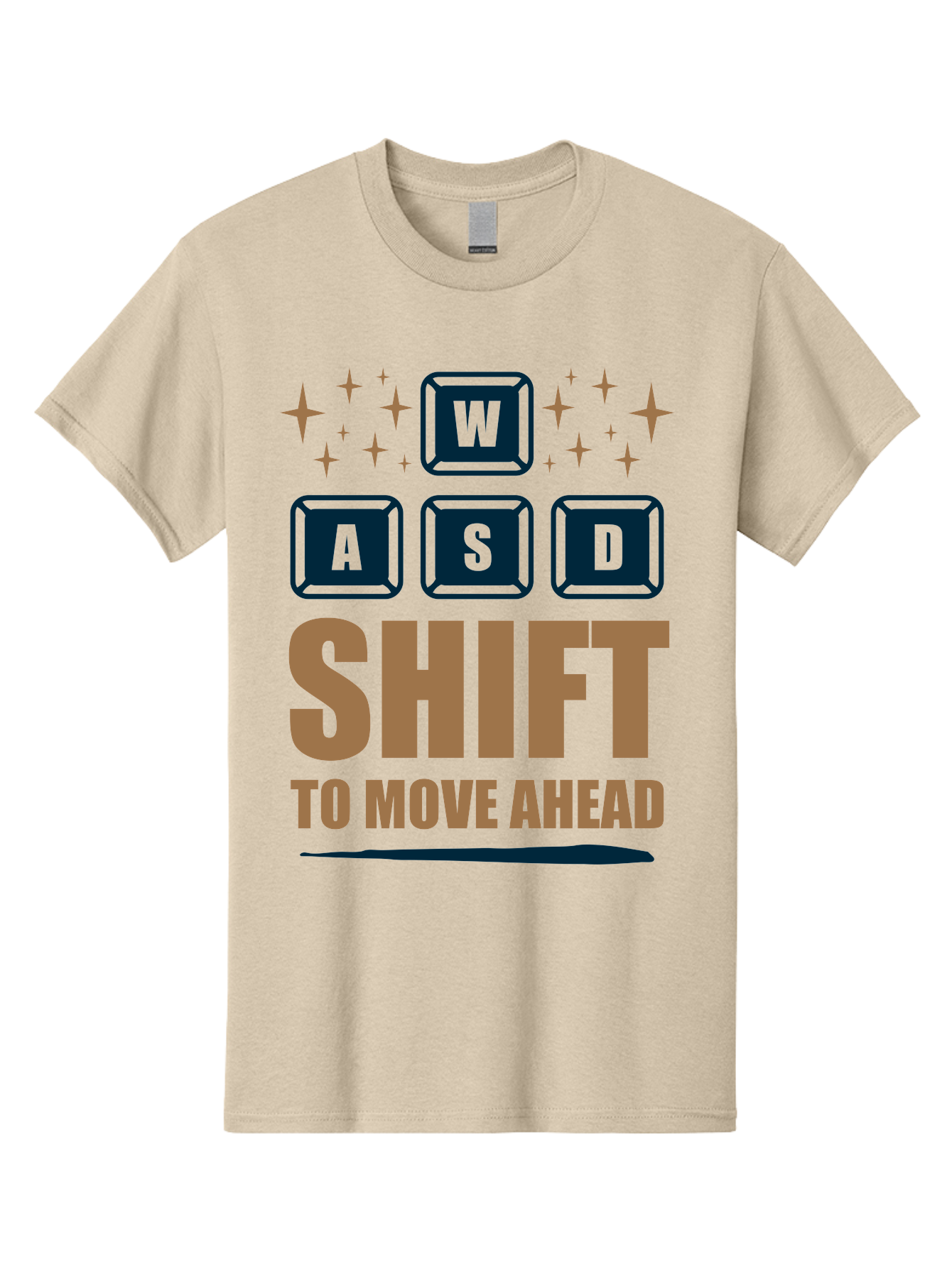Wasd-Shift-To-Move-Ahead Men'S Graphic Tee, 100% Cotton, Comfortable Casual Summer Wear, Machine Washable, Gaming Keyboard Controls, Wasd Keys, Shift Key, Gaming Tips, Move Ahead, Progress, Gaming Movement, Keyboard Shortcuts, Gaming Advice -  Aaa667 27