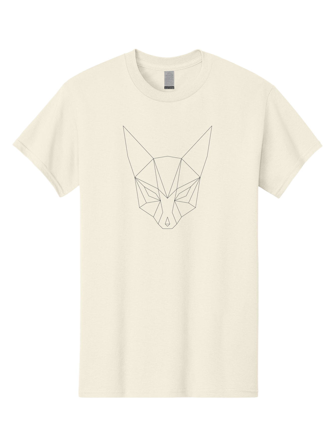 Geometric-Fox Men'S Graphic Tee, 100% Cotton, Comfortable Casual Summer Wear, Machine Washable, Geometric Fox Head, Minimalist Design, Black Lines, Abstract Art, Modern Illustration, Animal Face, Polygonal Shape, Simple Background, -  Aaa698 17
