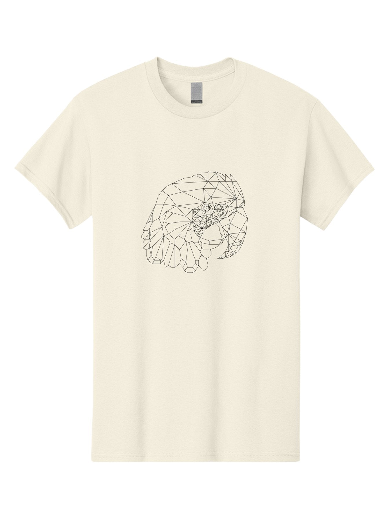 Geometric-Gorilla-Head Men'S Graphic Tee, 100% Cotton, Comfortable Casual Summer Wear, Machine Washable, Geometric Gorilla, Low Poly Art, Stylized Animal, Minimalist Design, Wireframe Illustration, Abstract Gorilla, Modern Art, -  Aaa701 12