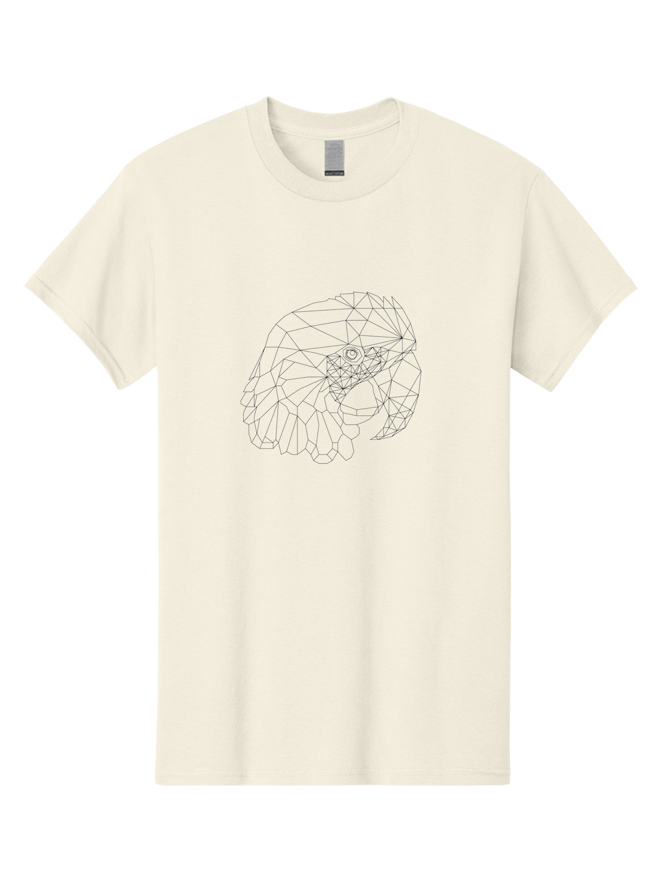 Geometric-Gorilla-Head Men'S Graphic Tee, 100% Cotton, Comfortable Casual Summer Wear, Machine Washable, Geometric Gorilla, Low Poly Art, Stylized Animal, Minimalist Design, Wireframe Illustration, Abstract Gorilla, Modern Art, -  Aaa701 17