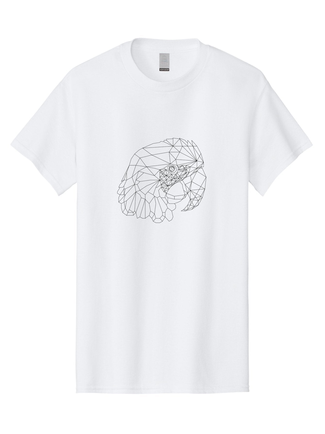 Geometric-Gorilla-Head Men'S Graphic Tee, 100% Cotton, Comfortable Casual Summer Wear, Machine Washable, Geometric Gorilla, Low Poly Art, Stylized Animal, Minimalist Design, Wireframe Illustration, Abstract Gorilla, Modern Art, -  Aaa701 7