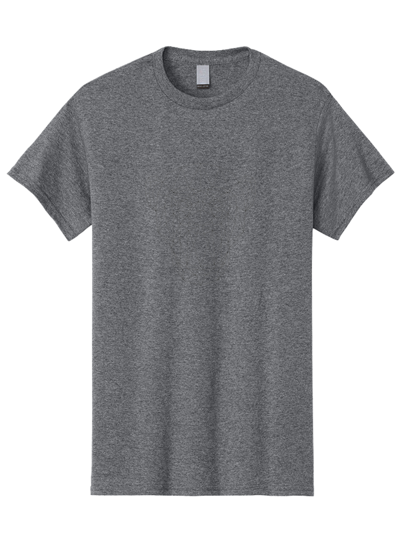 Geometric-Monkey-Face Men'S Graphic Tee, 100% Cotton, Comfortable Casual Summer Wear, Machine Washable, Geometric Art, Monkey Face, Low Poly, Wireframe Design, Abstract Animal, Modern Illustration, Minimalist Style, Digital Artwork, -  Aaa705 9
