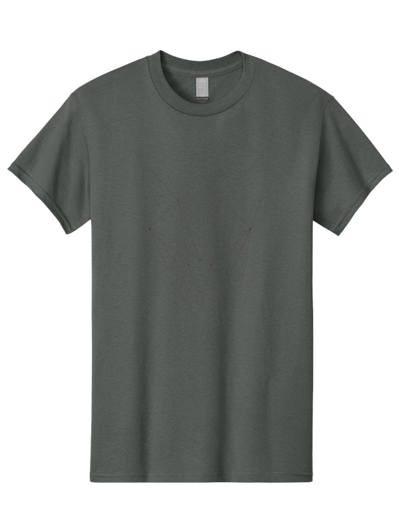 Geometric-Wolf-Head-1 Men'S Graphic Tee, 100% Cotton, Comfortable Casual Summer Wear, Machine Washable, Geometric Wolf, Low Poly Art, Modern Design, Minimalist Style, Wolf Face, Abstract Animal, Futuristic Graphics, Digital Illustration, -  Aaa713 5
