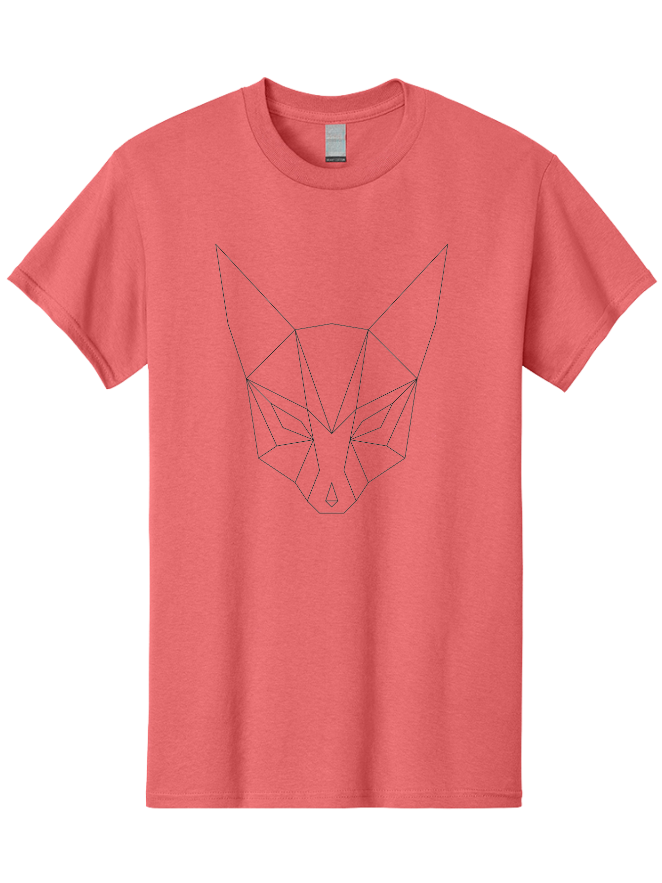 Geometric-Wolf-Head-1 Men'S Graphic Tee, 100% Cotton, Comfortable Casual Summer Wear, Machine Washable, Geometric Wolf, Low Poly Art, Modern Design, Minimalist Style, Wolf Face, Abstract Animal, Futuristic Graphics, Digital Illustration, -  Aaa713 7