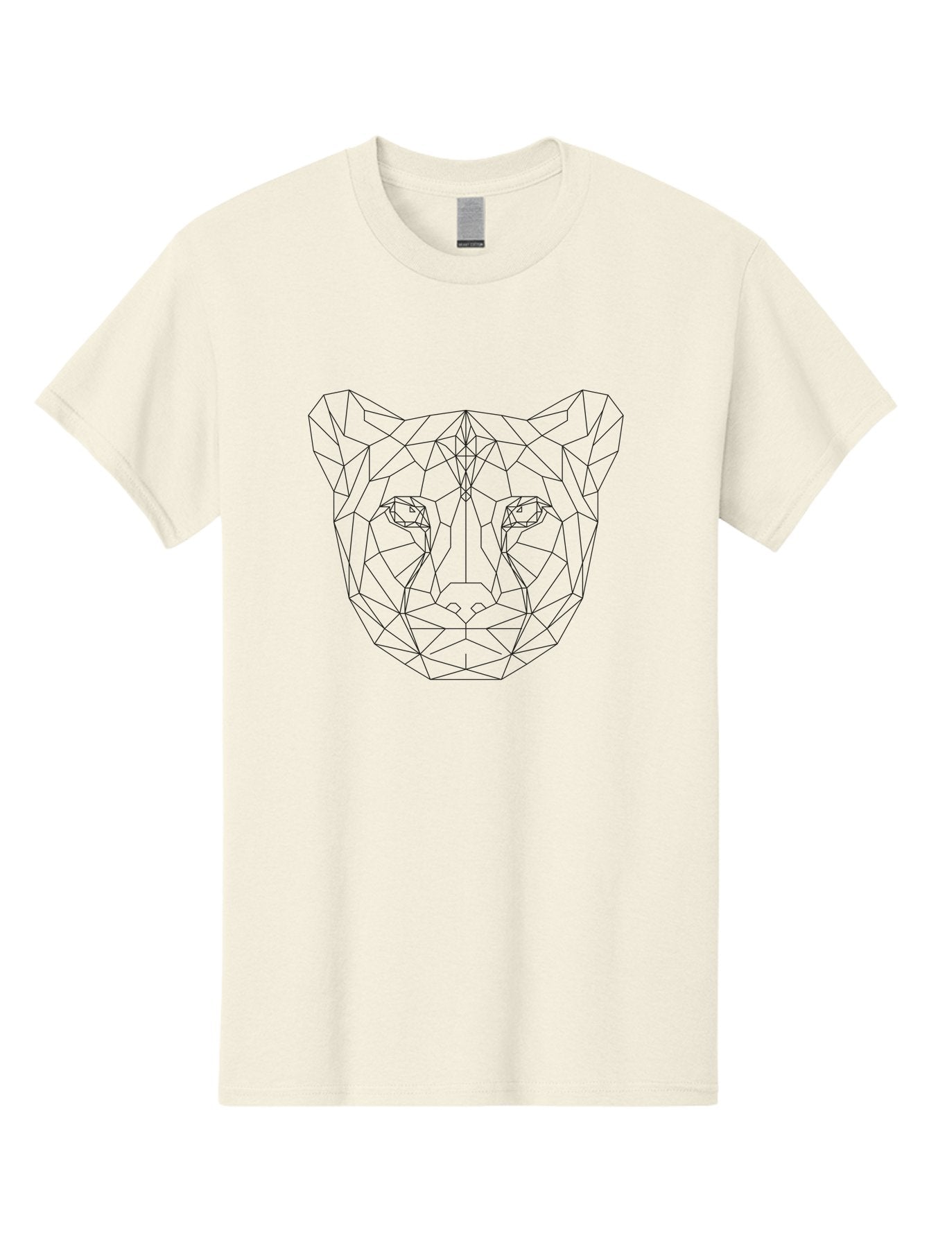 Low-Poly-Cat Men'S Graphic Tee, 100% Cotton, Comfortable Casual Summer Wear, Machine Washable, Geometric Panther, Low Poly Art, Wild Cat, Modern Design, Digital Illustration, Futuristic Style, Minimalist, Wildlife Art, Polygonal Shape -  Aaa726 8