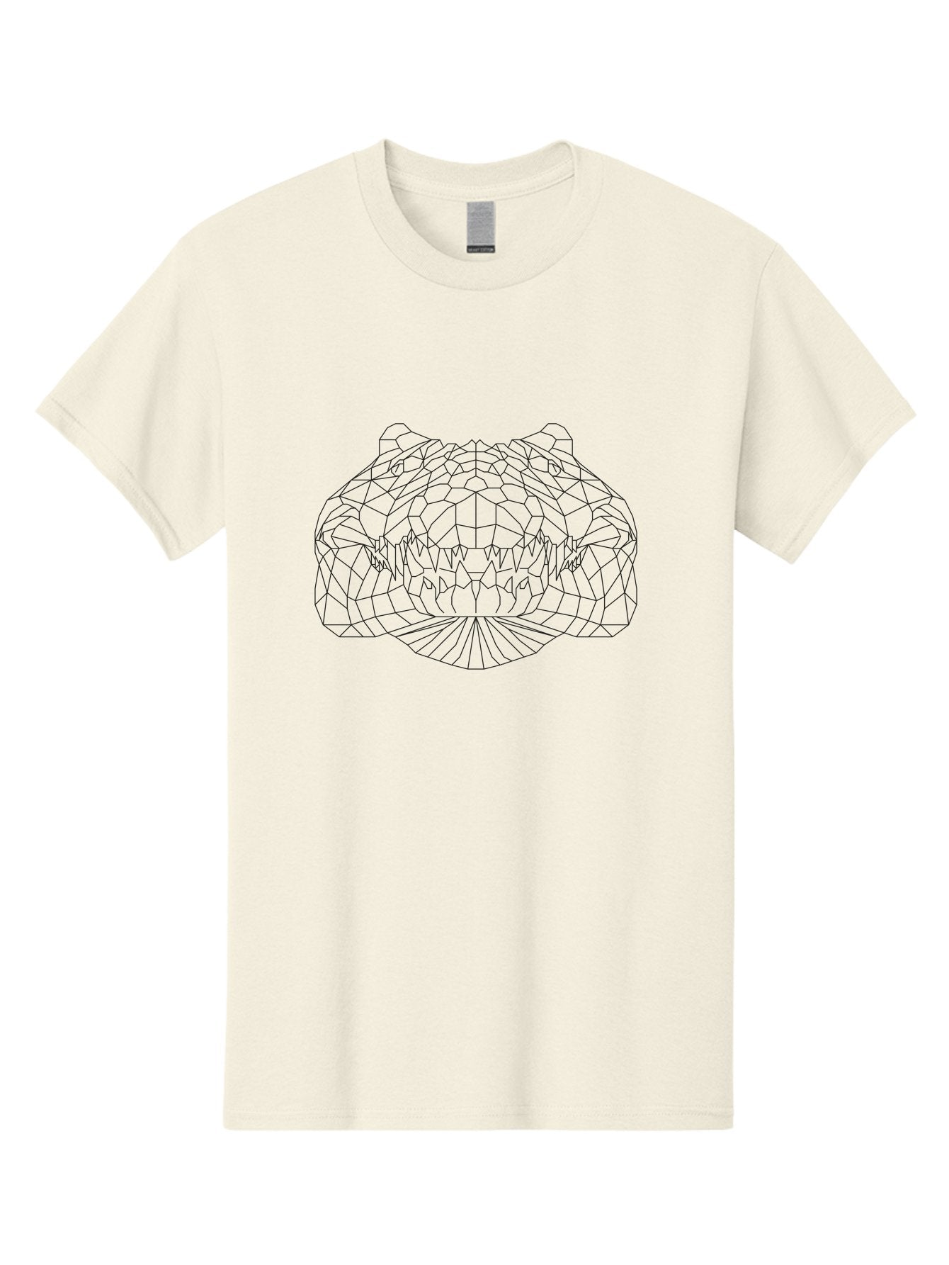 Low-Poly-Tiger-Head Men'S Graphic Tee, 100% Cotton, Comfortable Casual Summer Wear, Machine Washable, Low Poly Lion, Wireframe Style, Geometric Art, Lion Face, Animal Design, Futuristic Graphics, Digital Illustration, Polygonal Mesh, -  Aaa729 6