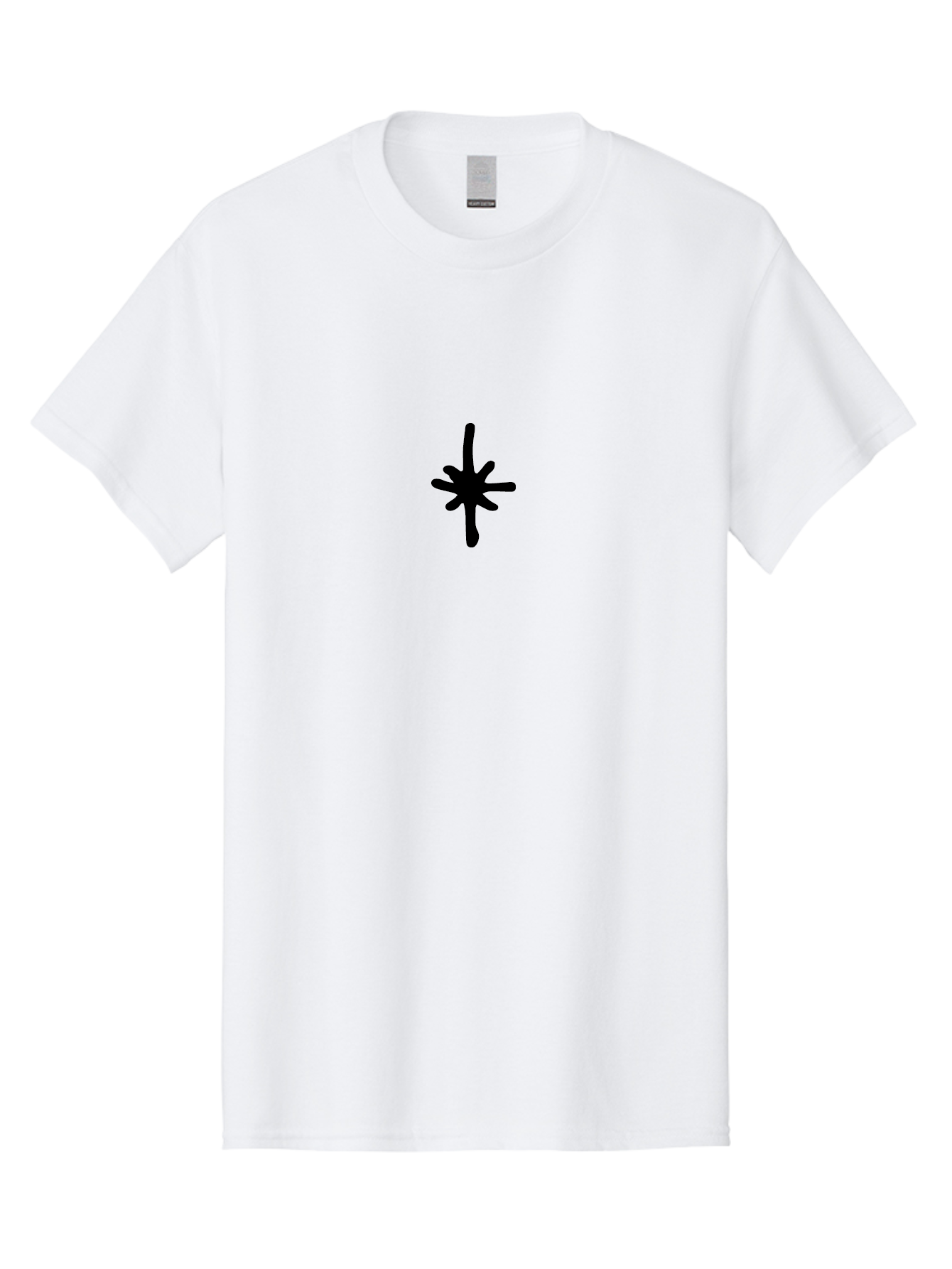 Asterisk-1 Men'S Graphic Tee, 100% Cotton, Comfortable Casual Summer Wear, Machine Washable, Black Asterisk Symbol, Simple Design, Graphic Element, Minimalist Art, Abstract Shape, Symbol, Typography -  Aaa744 3