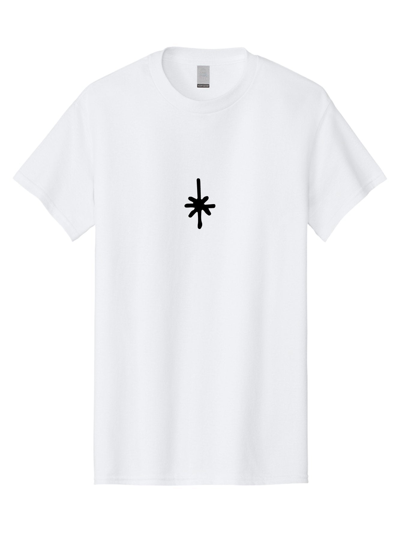 Asterisk-2 Men'S Graphic Tee, 100% Cotton, Comfortable Casual Summer Wear, Machine Washable, Asterisk Symbol, Typography, Black Symbol, Simple Design, Minimalist Icon, Graphic Element, Abstract Art -  Aaa745 7