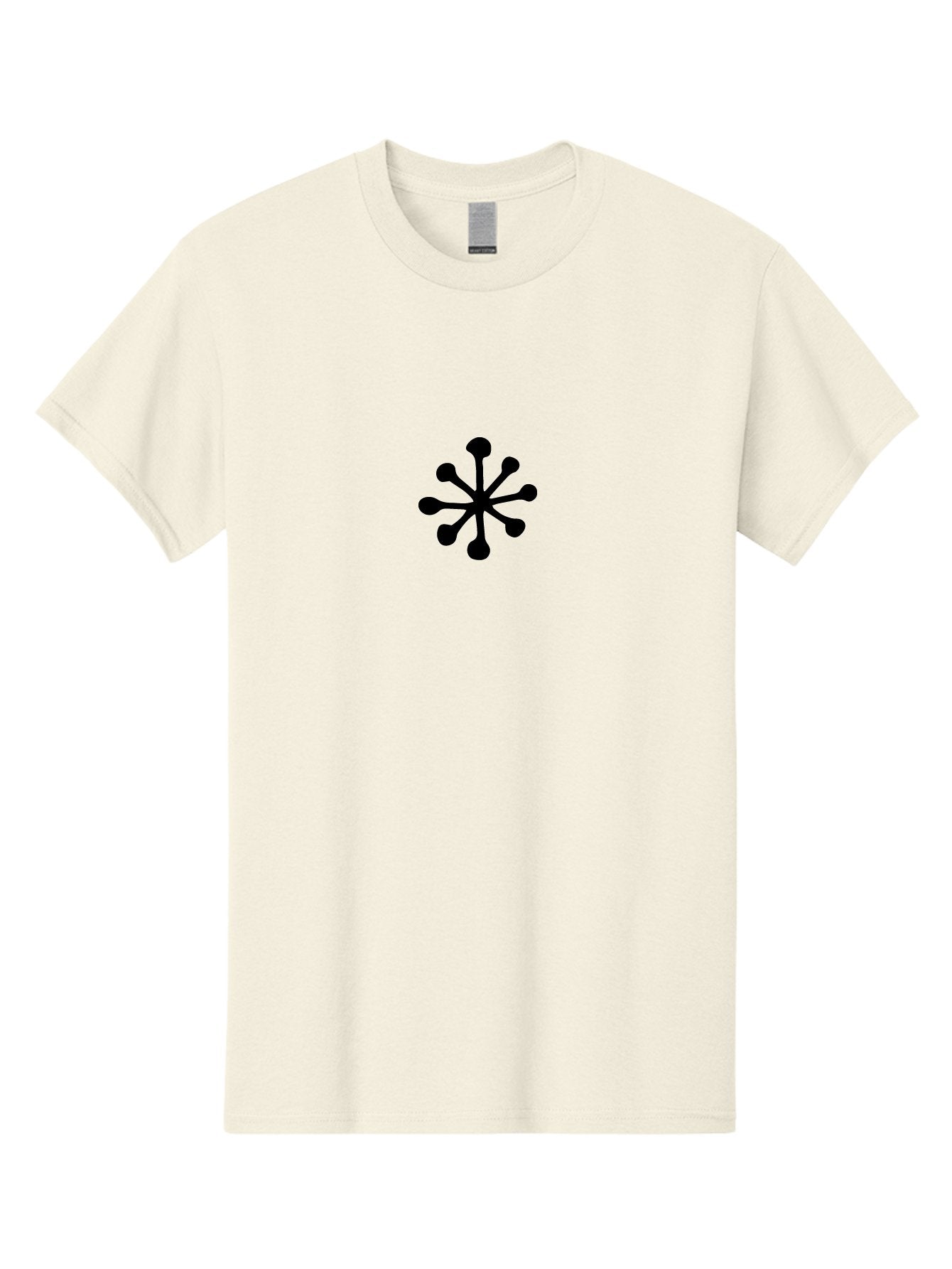 Asterisk-Symbol Men'S Graphic Tee, 100% Cotton, Comfortable Casual Summer Wear, Machine Washable, Asterisk Symbol, Black Asterisk, Abstract Design, Simple Graphics, Minimalist Art, Modern Logo, Symbol Icon -  Aaa747