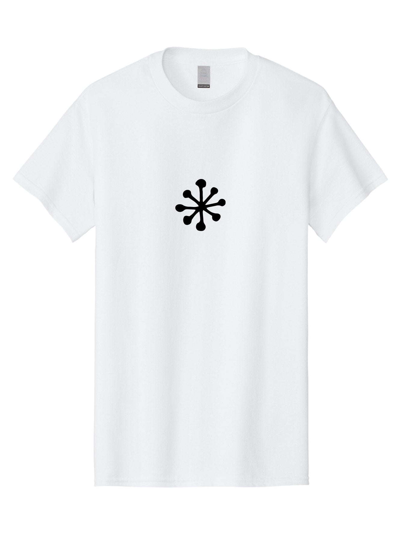 Asterisk-Symbol Men'S Graphic Tee, 100% Cotton, Comfortable Casual Summer Wear, Machine Washable, Asterisk Symbol, Black Asterisk, Abstract Design, Simple Graphics, Minimalist Art, Modern Logo, Symbol Icon -  Aaa747 3