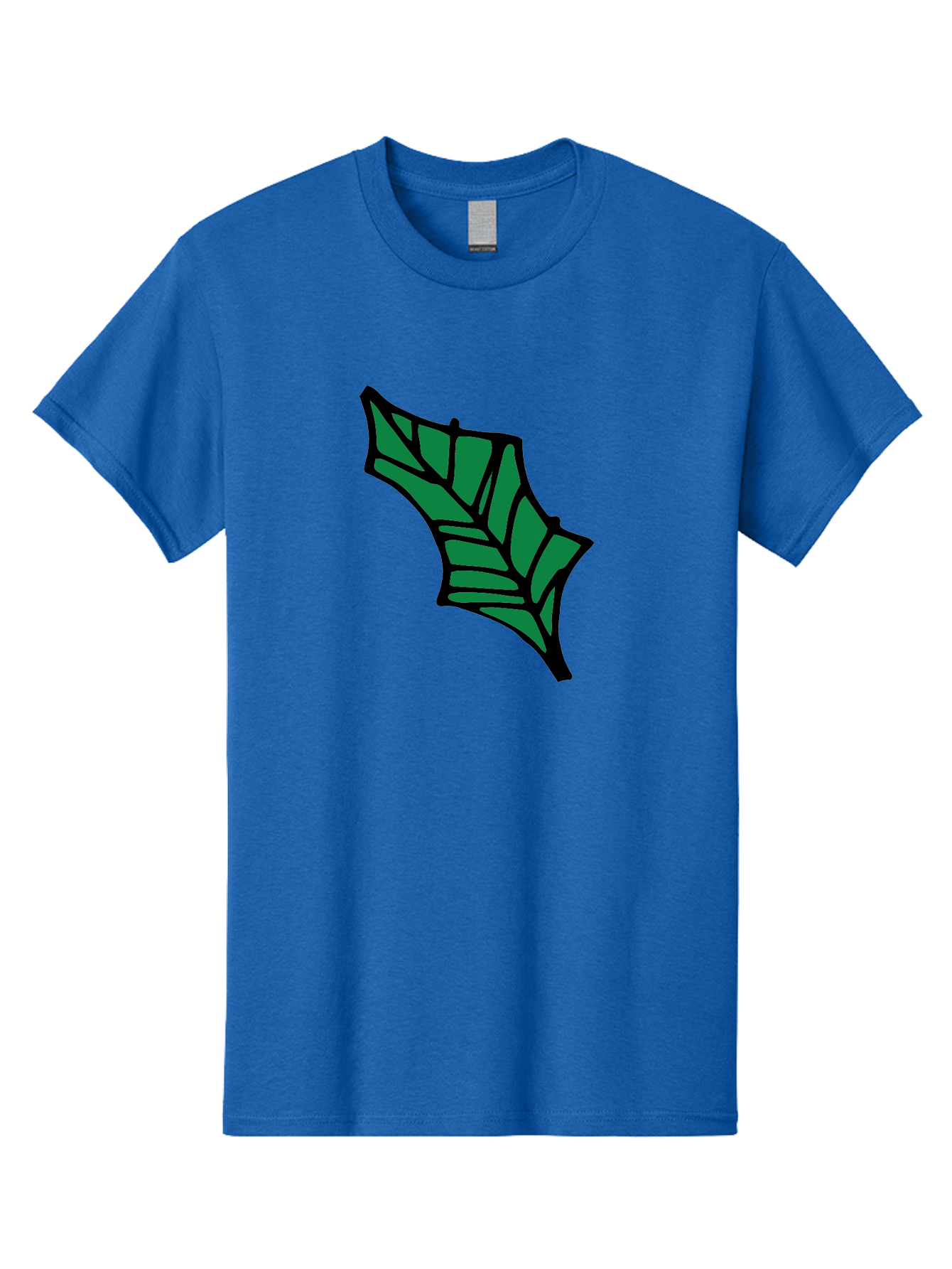 Bat-Wing-1 Men'S Graphic Tee, 100% Cotton, Comfortable Casual Summer Wear, Machine Washable, Bat, Black Outline, Green Fill, Abstract Shapes, Wing Pattern, Wildlife Art, Simple Design, Cartoon Style -  Aaa751