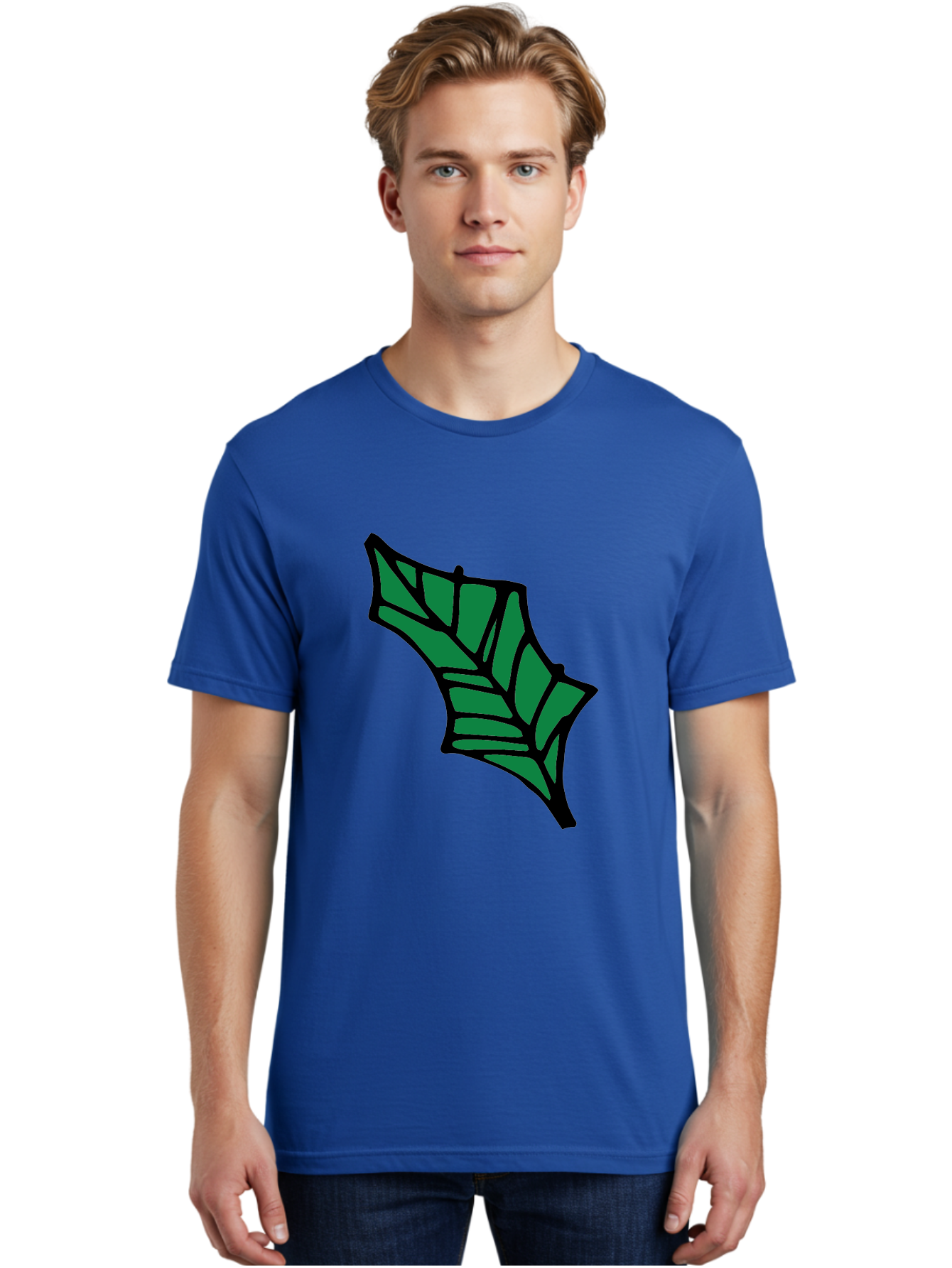 Bat-Wing-1 Men'S Graphic Tee, 100% Cotton, Comfortable Casual Summer Wear, Machine Washable, Bat, Black Outline, Green Fill, Abstract Shapes, Wing Pattern, Wildlife Art, Simple Design, Cartoon Style -  Aaa751