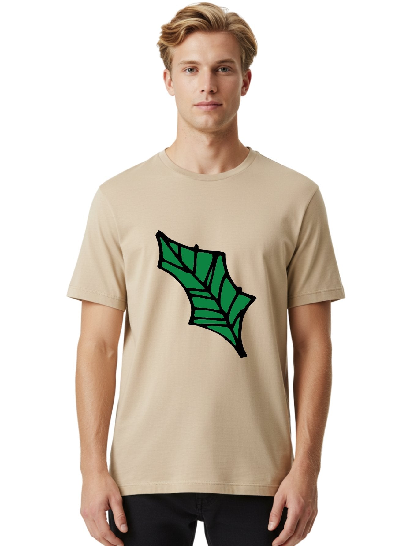 Bat-Wing-1 Men'S Graphic Tee, 100% Cotton, Comfortable Casual Summer Wear, Machine Washable, Bat, Black Outline, Green Fill, Abstract Shapes, Wing Pattern, Wildlife Art, Simple Design, Cartoon Style -  Aaa751 28