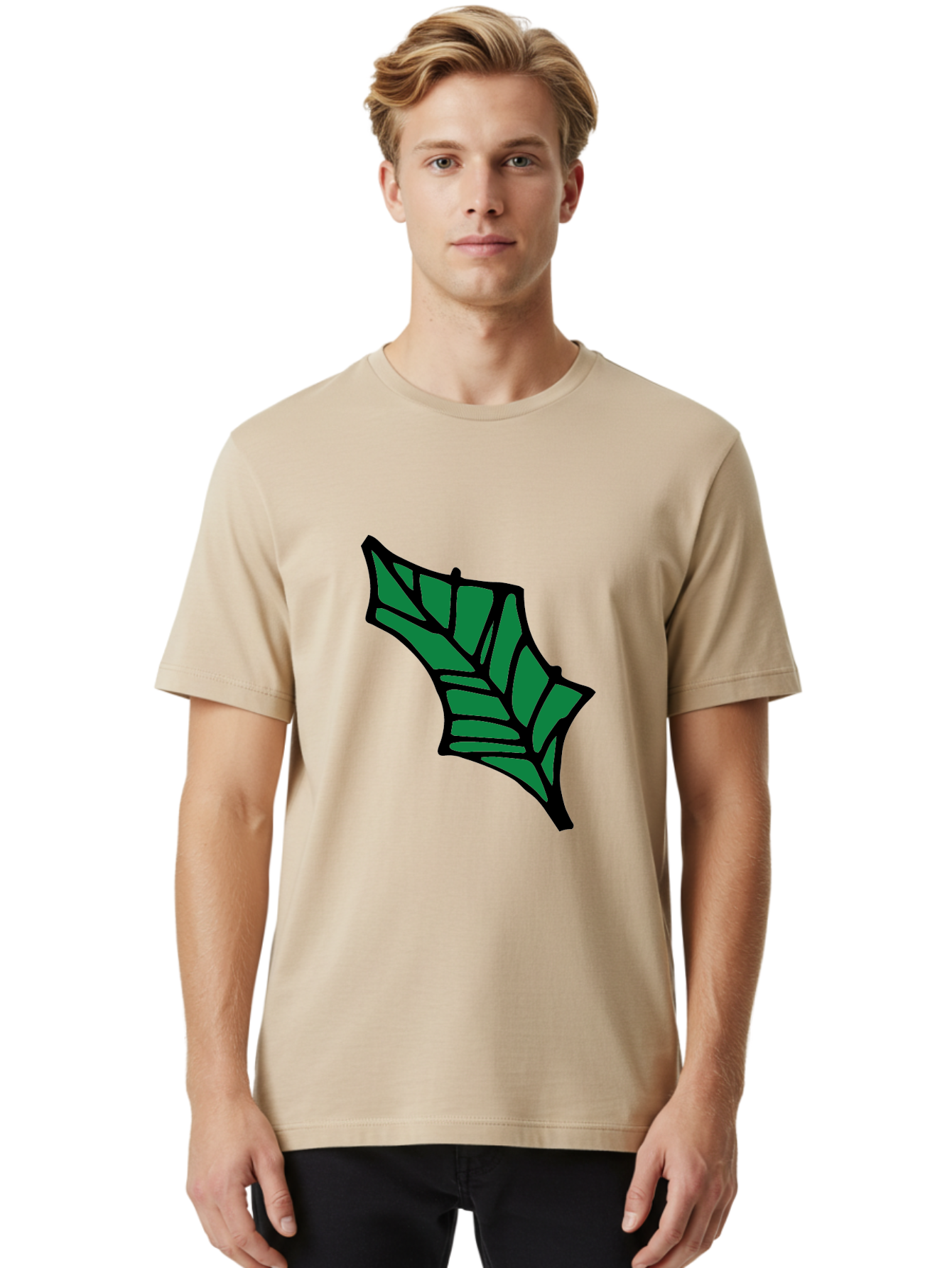 Bat-Wing-1 Men'S Graphic Tee, 100% Cotton, Comfortable Casual Summer Wear, Machine Washable, Bat, Black Outline, Green Fill, Abstract Shapes, Wing Pattern, Wildlife Art, Simple Design, Cartoon Style -  Aaa751 12