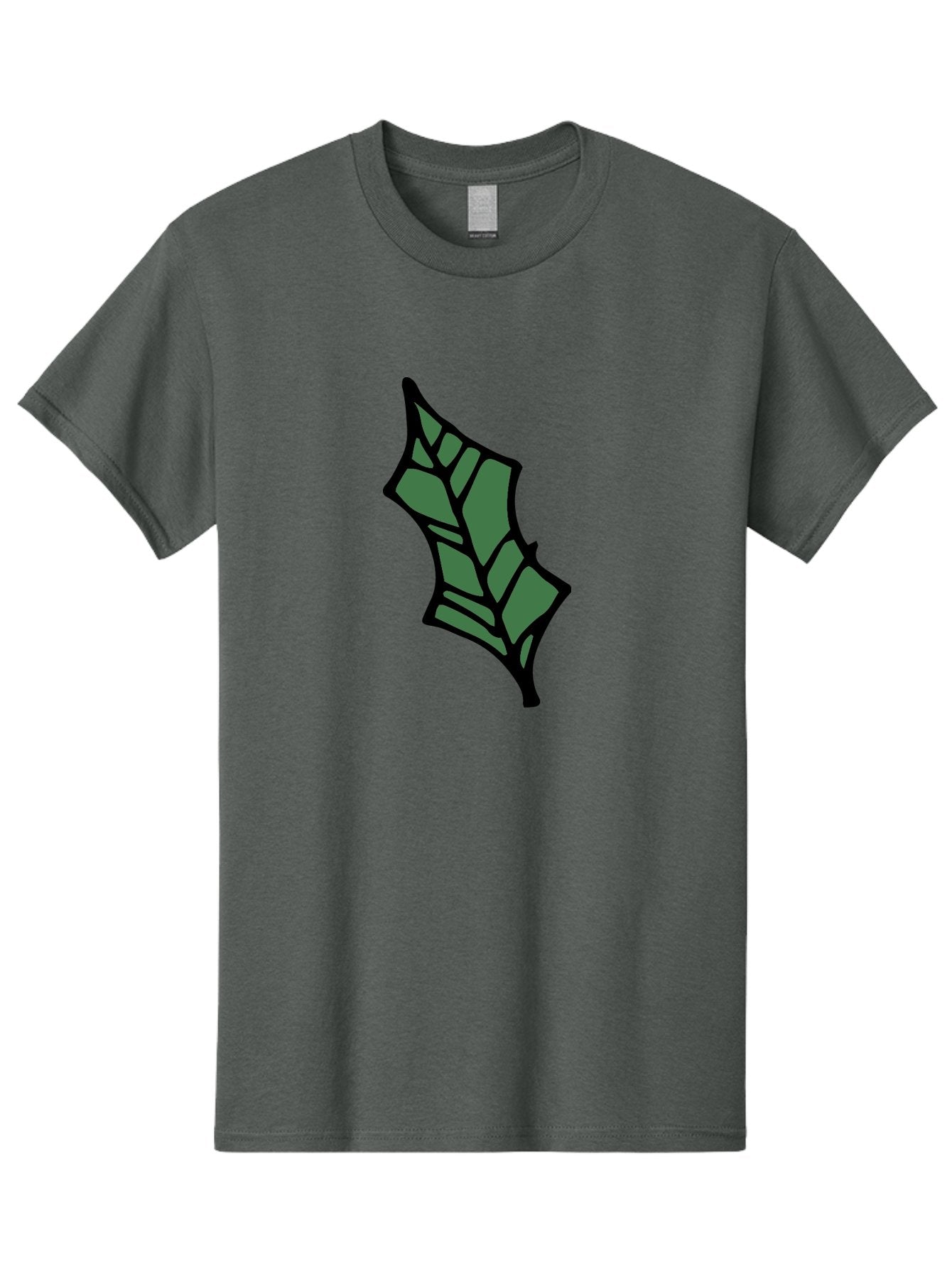 Bat-Wing Men'S Graphic Tee, 100% Cotton, Comfortable Casual Summer Wear, Machine Washable, Cartoon Bat, Simple Design, Dark Green, Black Outline, Geometric Shapes, Cartoon Style, Simple Illustration, Bat Symbol, Graphic Element -  Aaa752 13