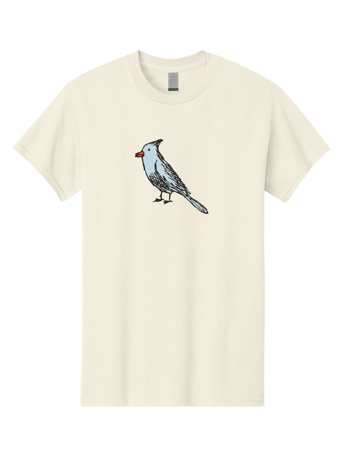 Bird-1 Men'S Graphic Tee, 100% Cotton, Comfortable Casual Summer Wear, Machine Washable, Cartoon Bird, Simple Drawing, White Bird, Black Feathers, Orange Beak, Childish Art, Minimalist Design, Stylized Illustration, Simple Shapes, Cute Bird -  Aaa755 9